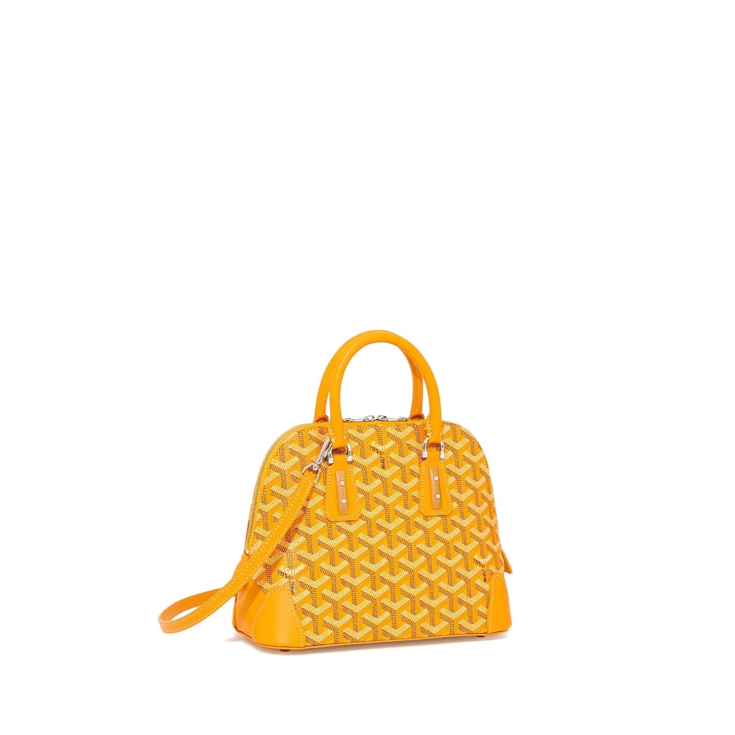 Mini Structured Top-Handle Bag - Yellow