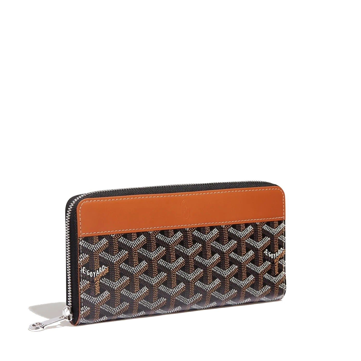 Continental Zip Wallet - Large - Black & Tan