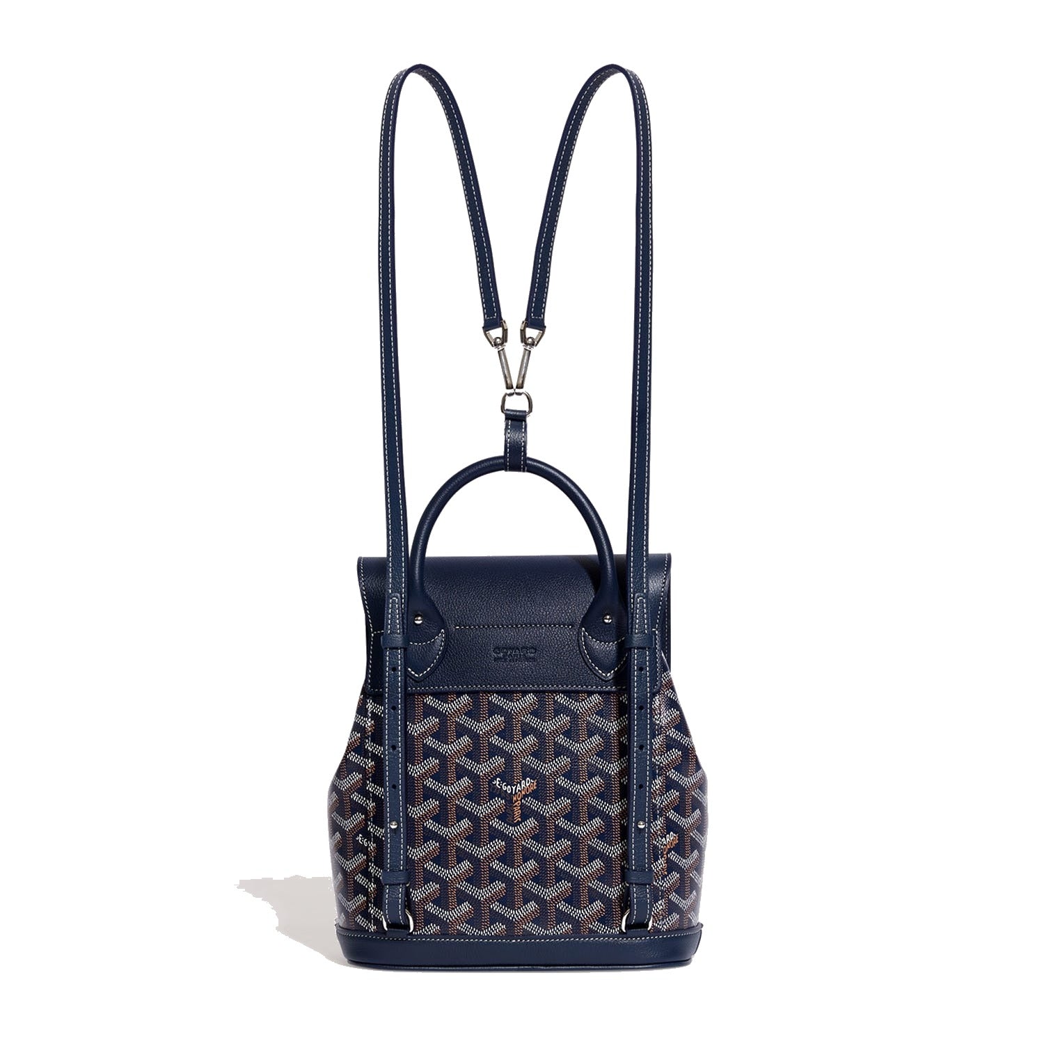 Mini Canvas Backpack - Navy Blue - 38