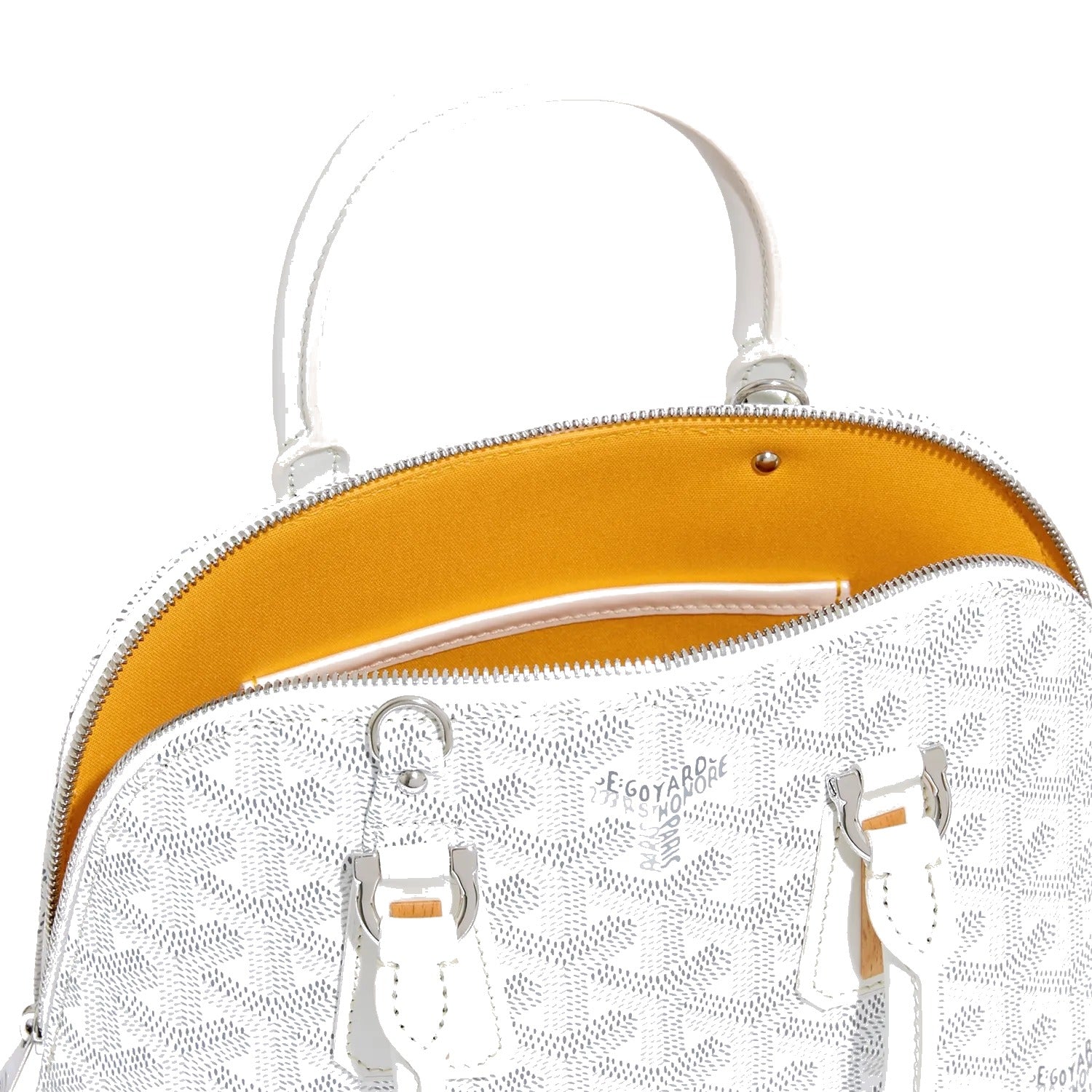 Mini Structured Top-Handle Bag - White - 49