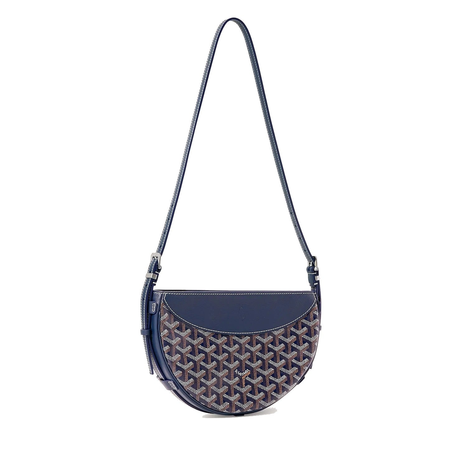 Crescent Shoulder Bag - Navy Blue