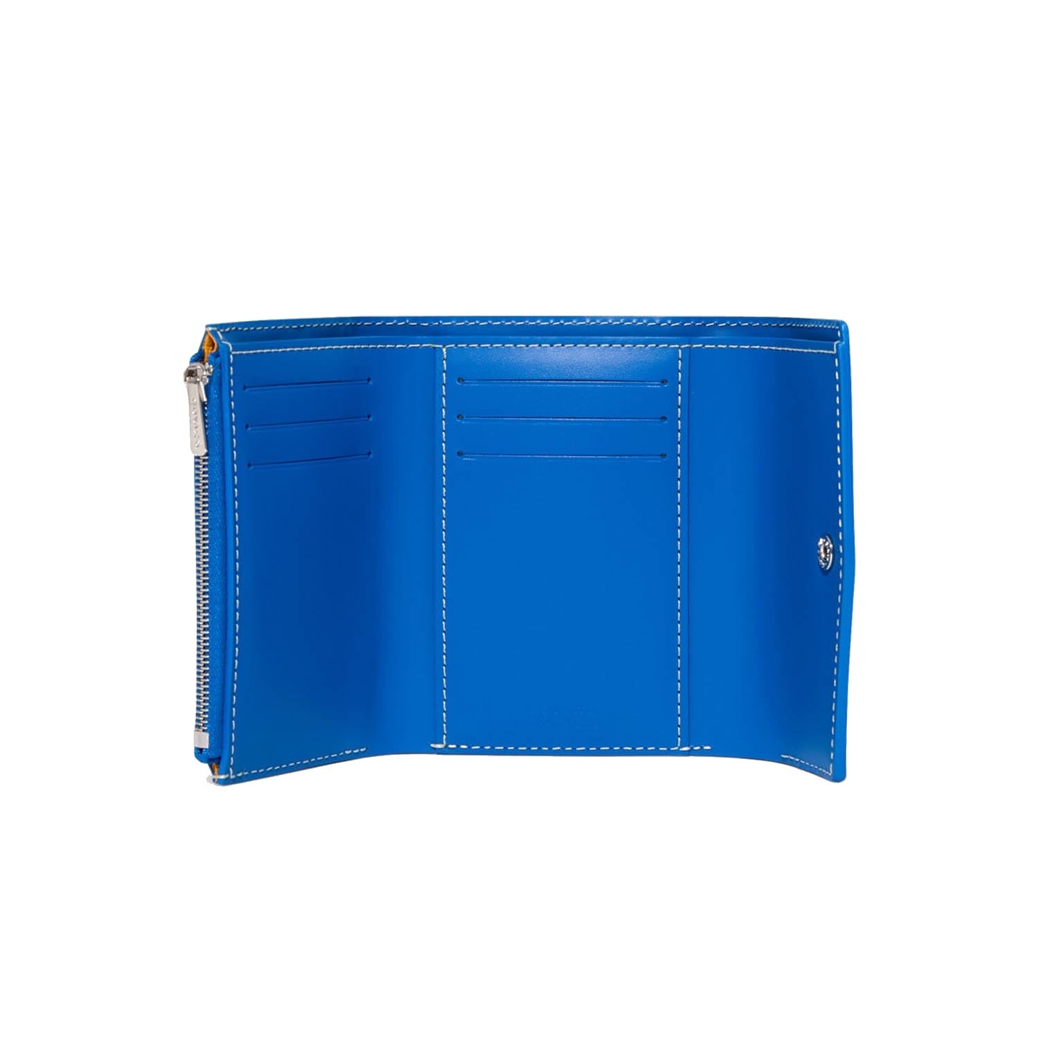 Compact Bi-Fold Wallet with Coin Pocket - Sky Blue - 27