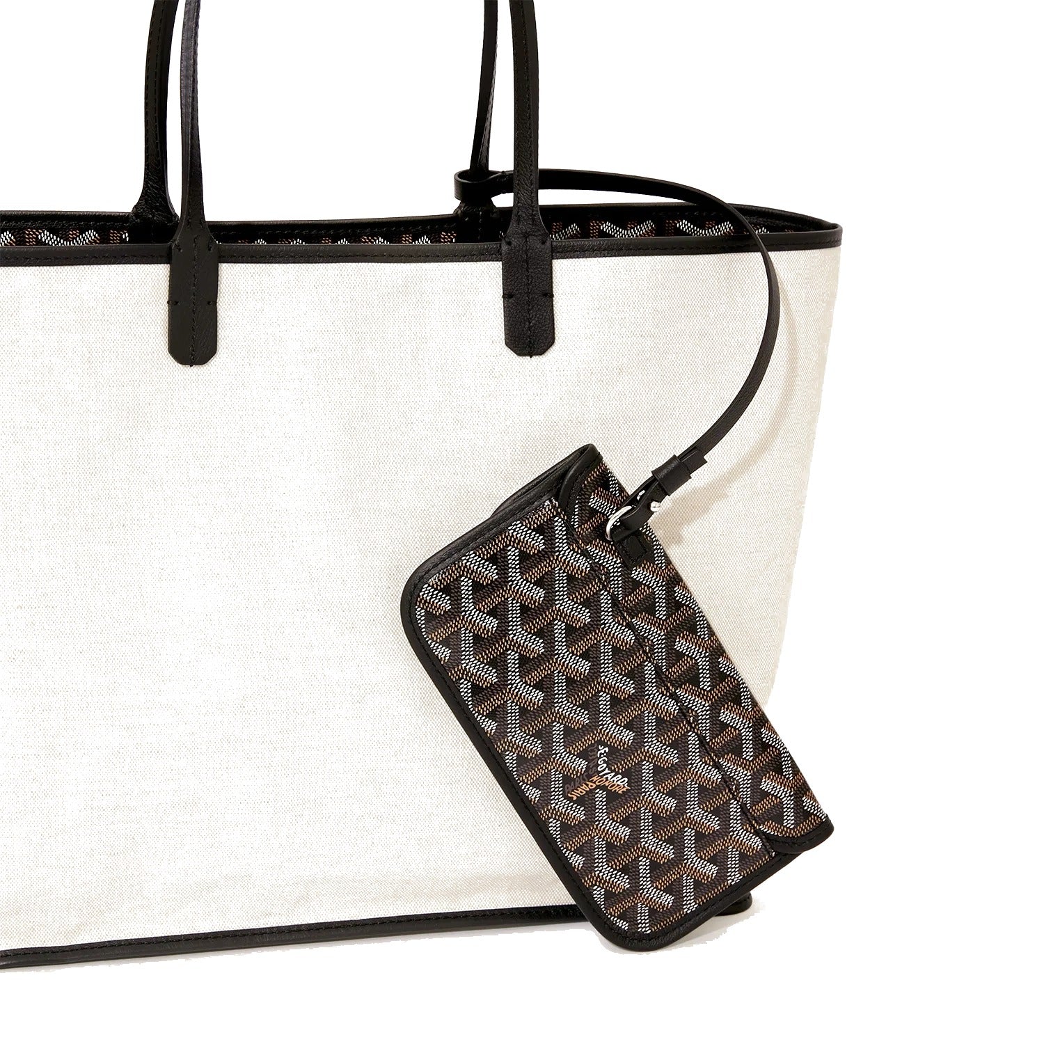 Canvas Tote with Personalized Stripes - Small - Black - 5