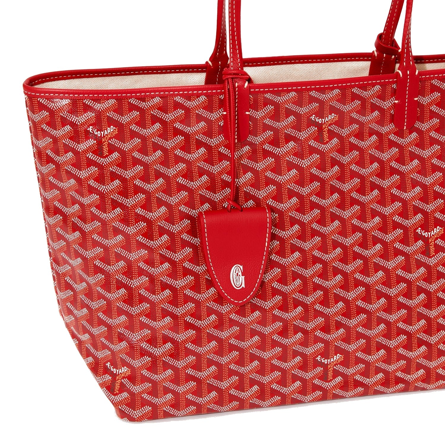 Lightweight Canvas Tote Bag - Small - Red - 18