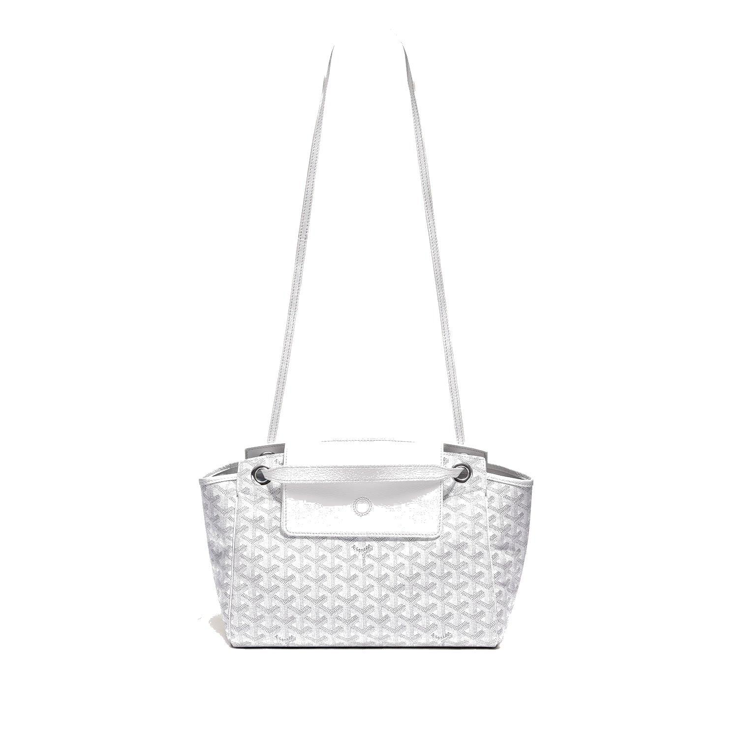 Soft Drawstring Bucket Bag - White - 89