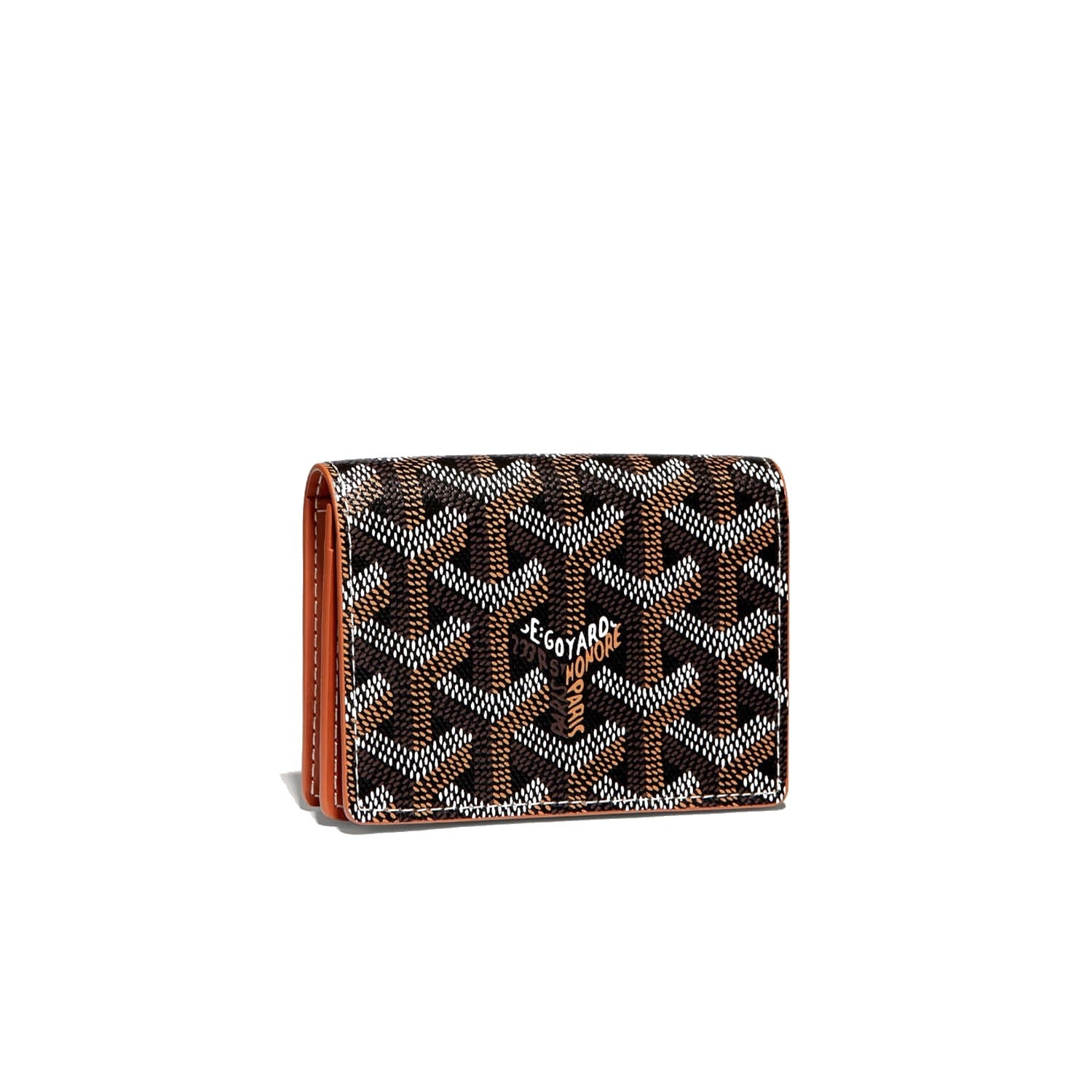 Zip-Around Card Wallet - Black & Tan