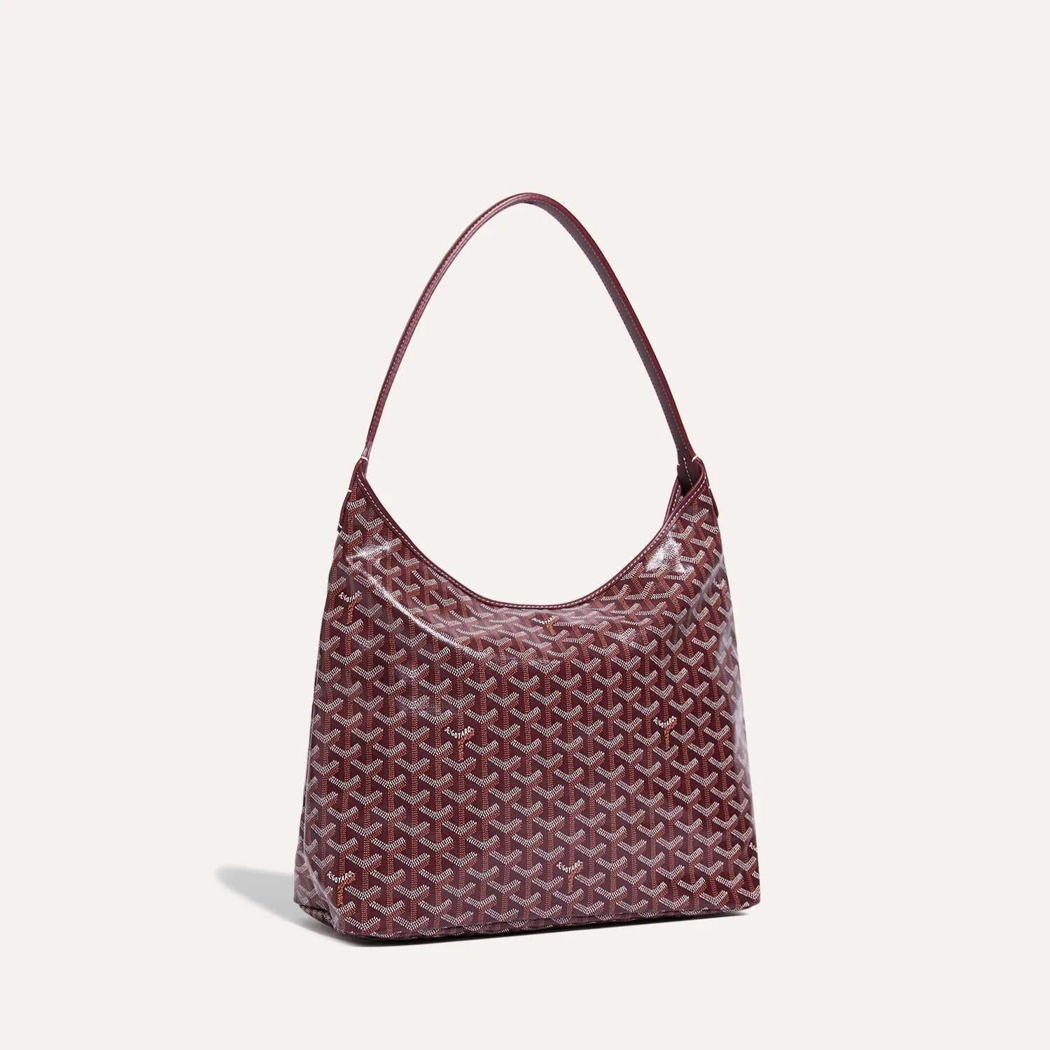 Bohème Hobo Shoulder Bag - Burgundy