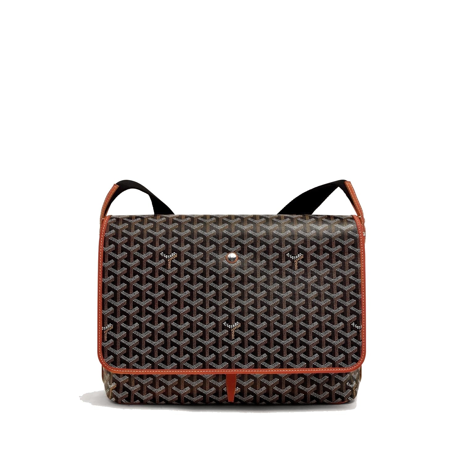 Classic Messenger Bag - Medium - Black & Tan - 6
