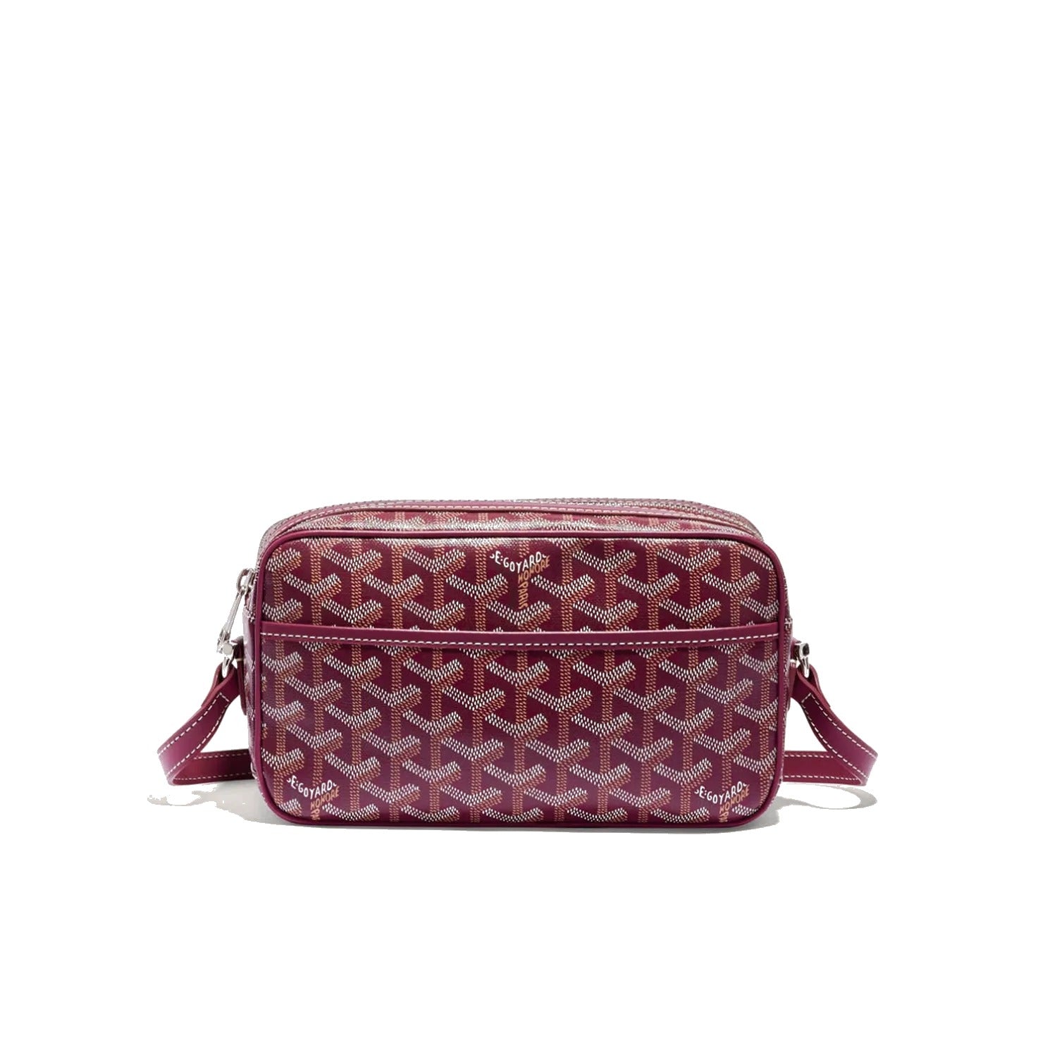 Compact Crossbody Flap Bag - Burgundy - 34