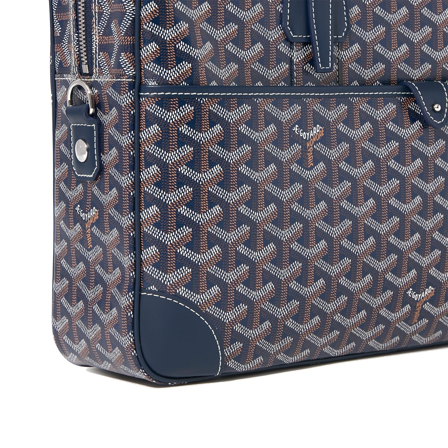 Structured Document Briefcase - Medium - Navy Blue - 19