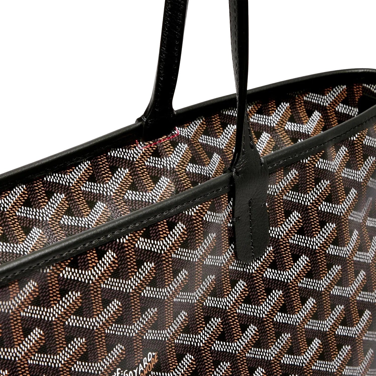 Zippered Canvas Tote - Small - Black - 3