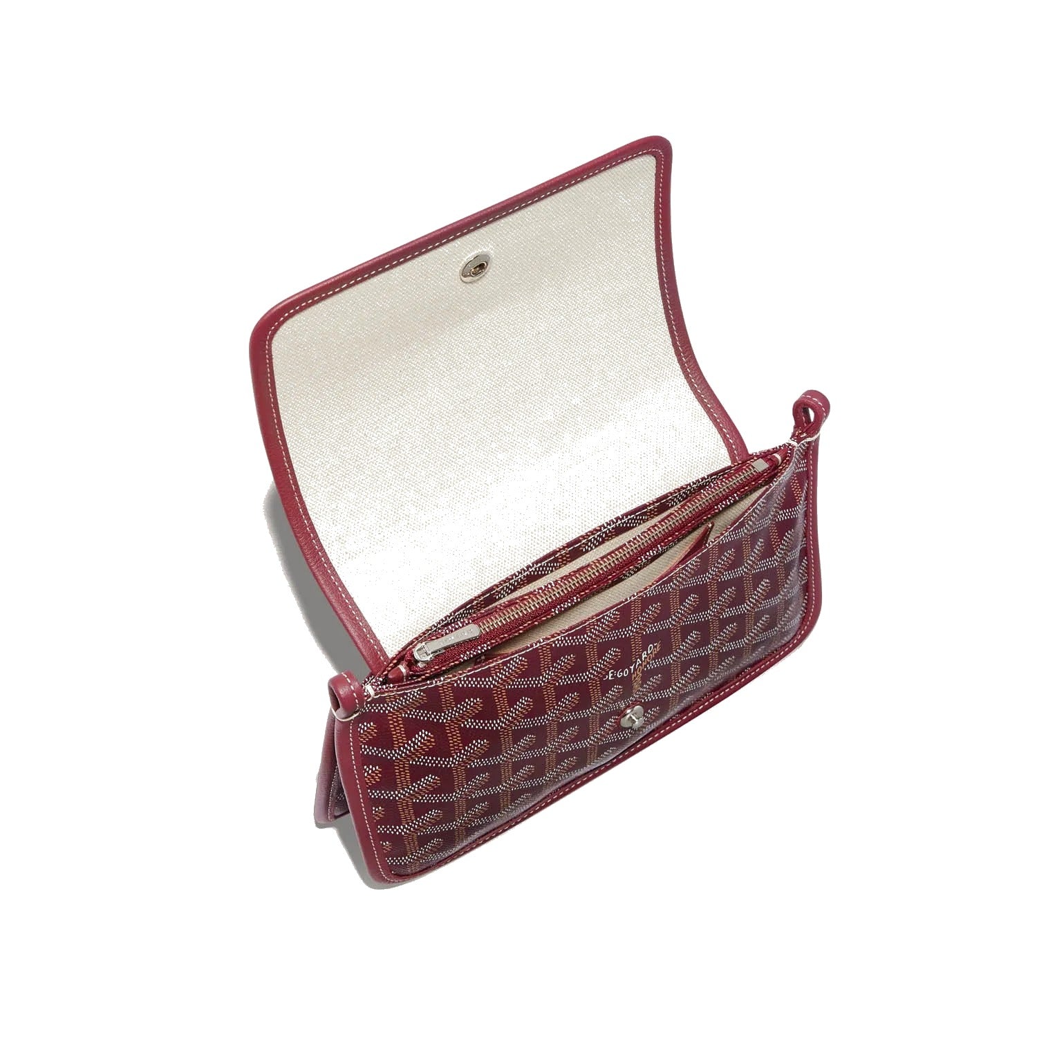 Crossbody Pouch Wallet - Burgundy - 36
