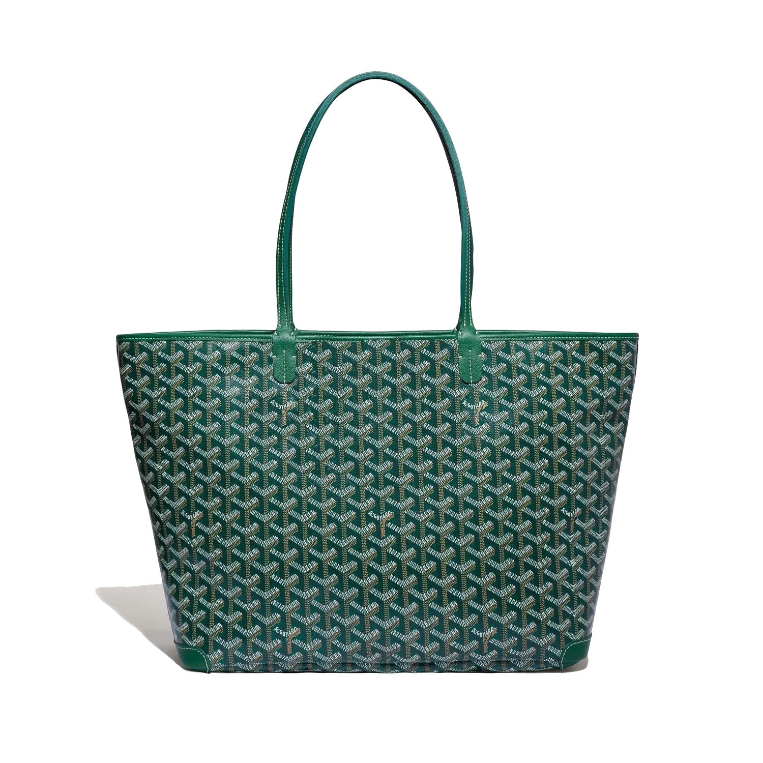 Zippered Canvas Tote - Medium - Green - 22