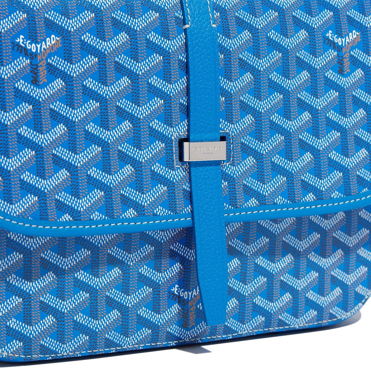 Canvas Crossbody Messenger - Medium - Sky Blue - 35