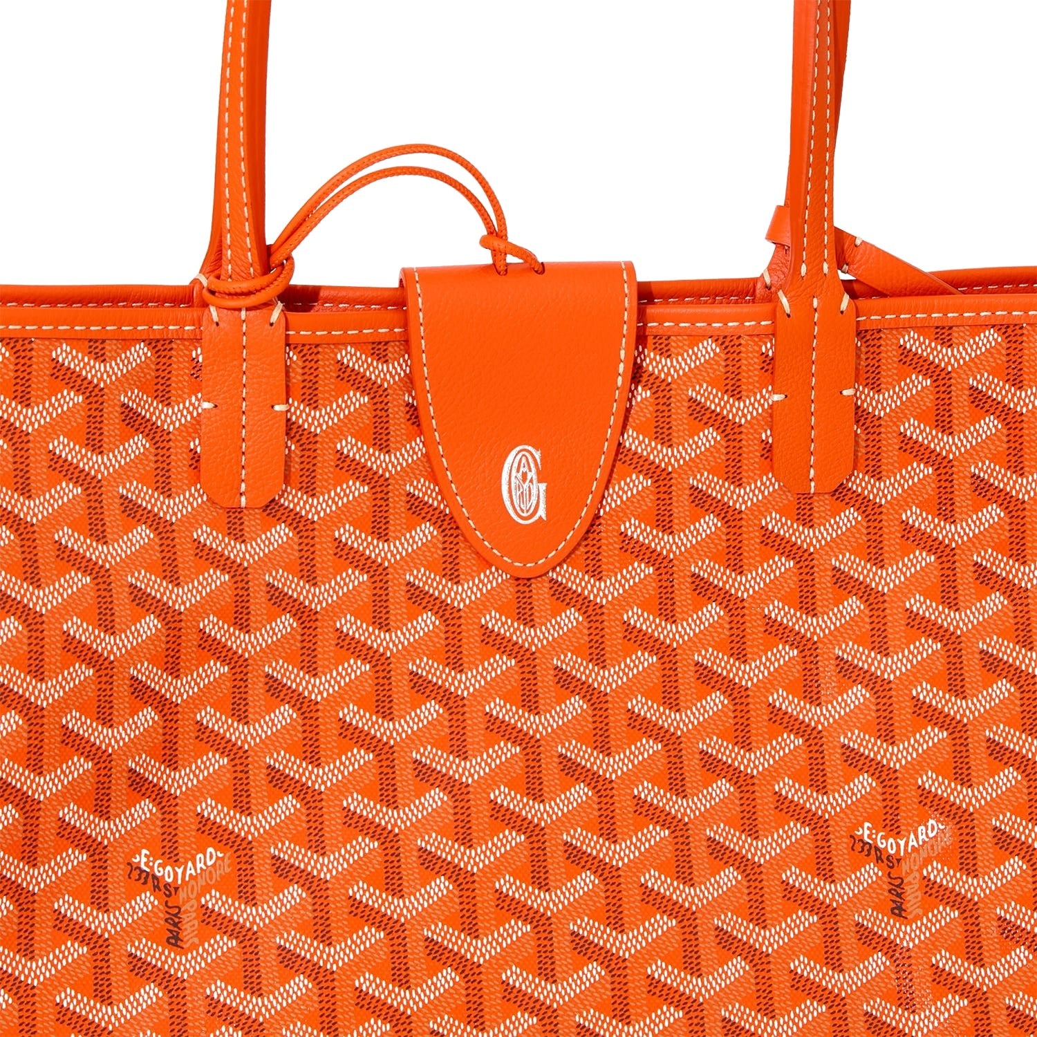 Canvas Tote with Personalized Stripes - Small - Orange - 21