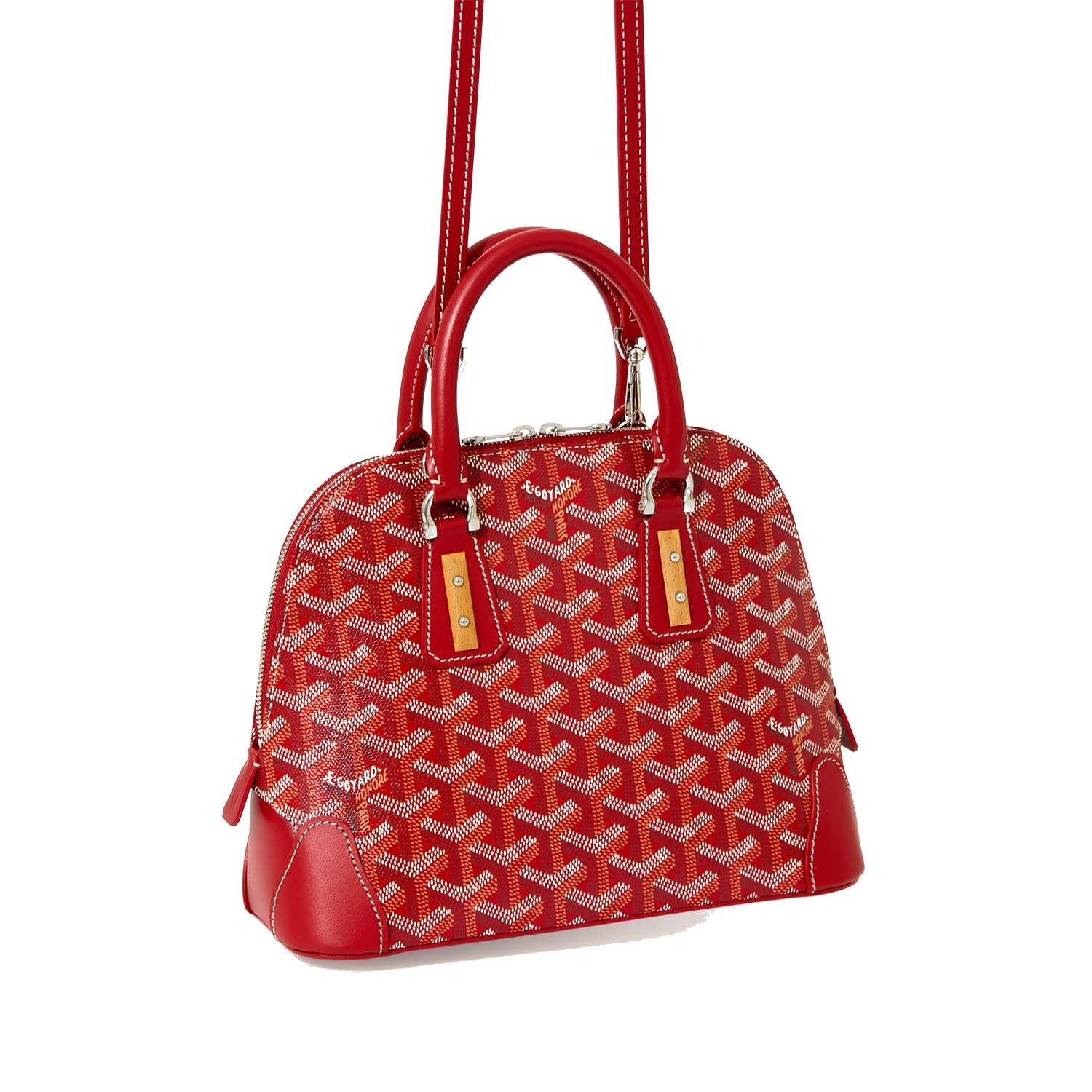 Mini Structured Top-Handle Bag - Red - 15