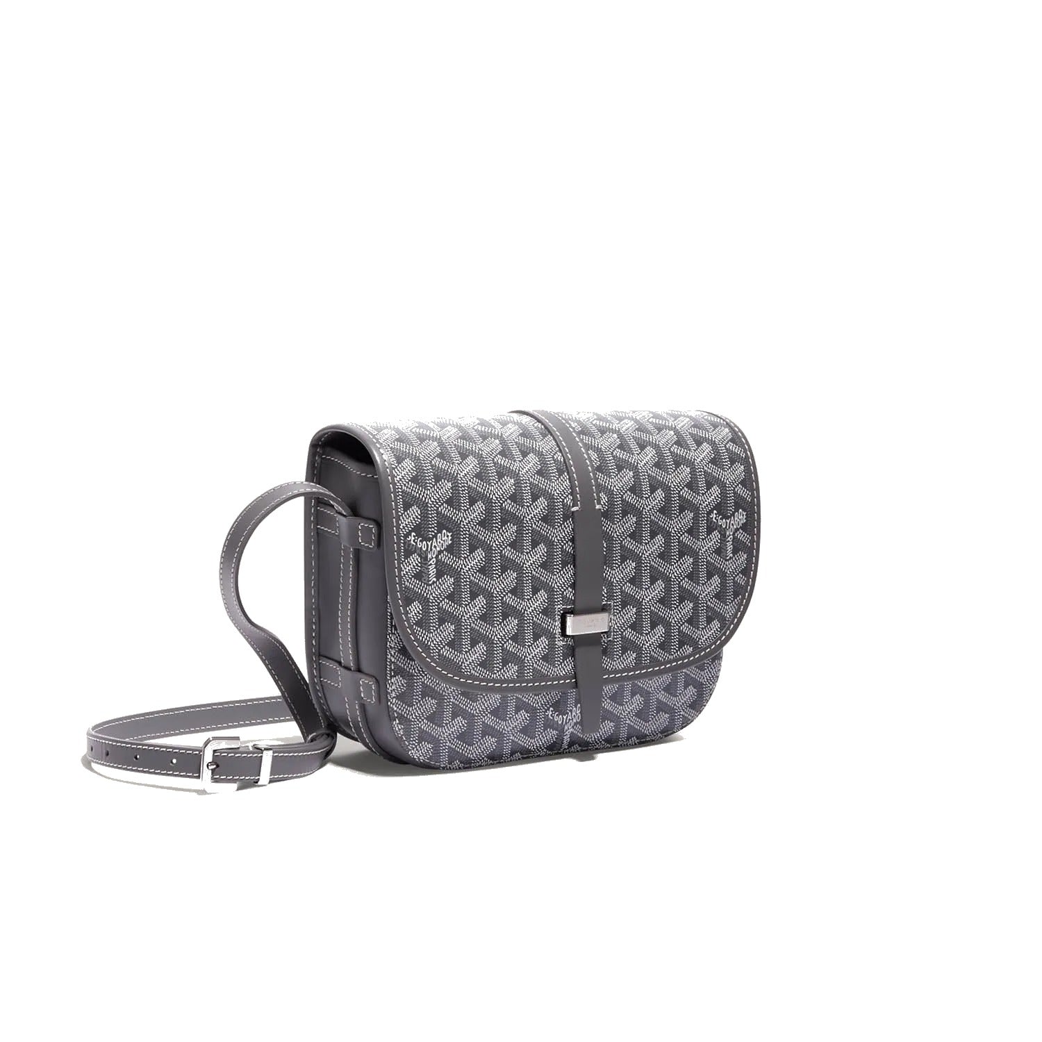 Canvas Crossbody Messenger - Small - Grey