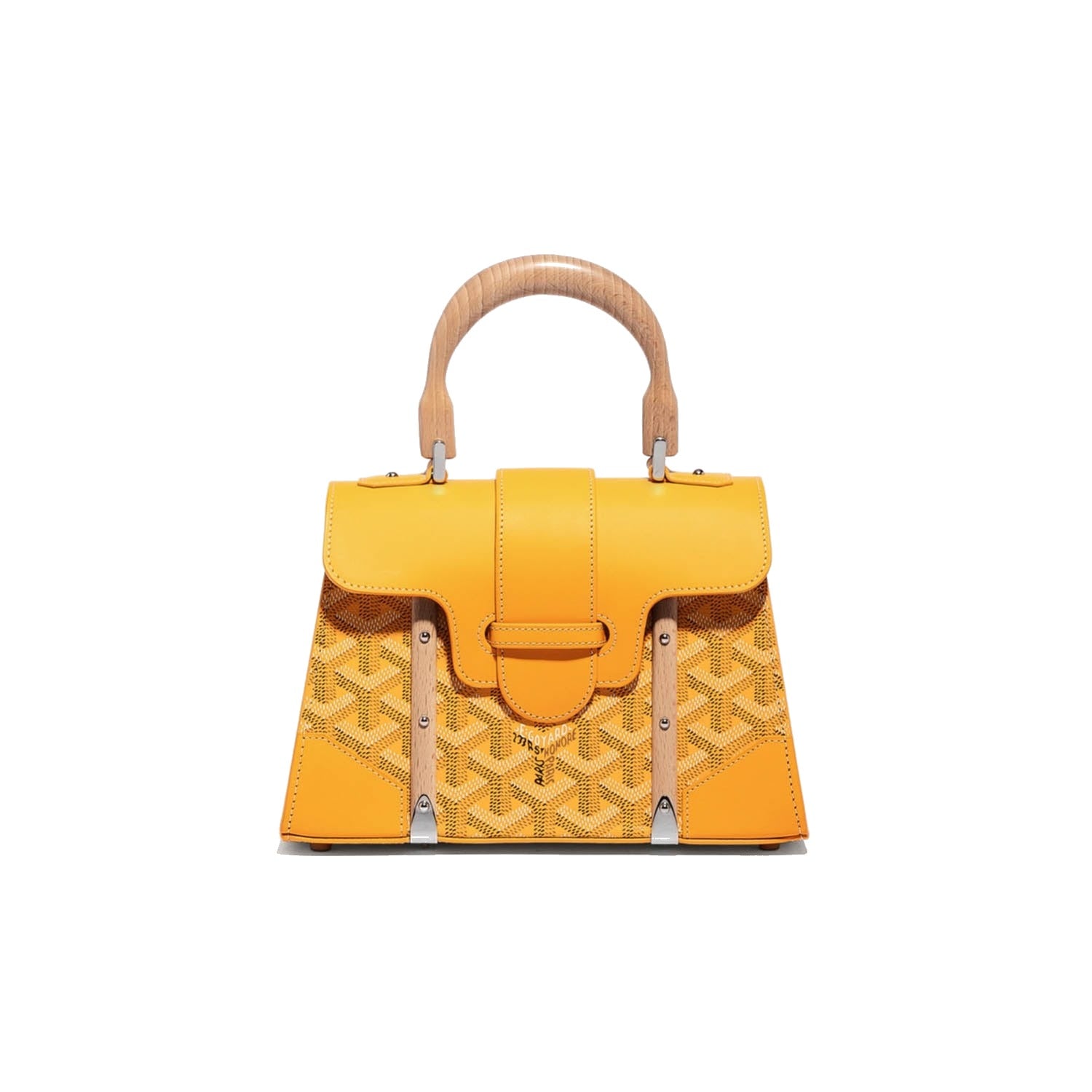 Structured Mini Top-Handle Bag - Yellow - 22