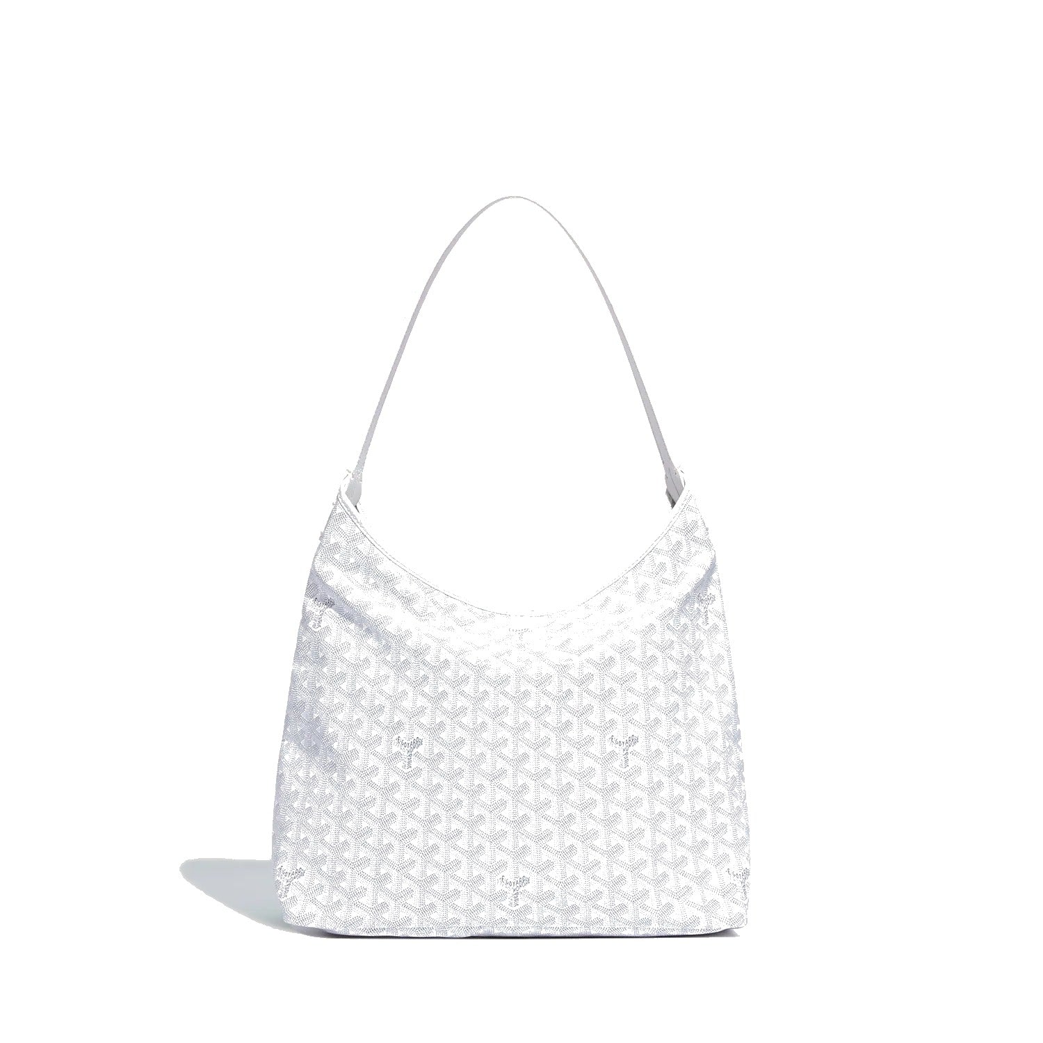 Slouchy Hobo Shoulder Bag - White - 56