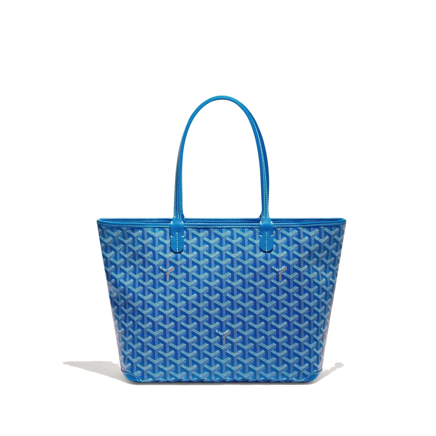 Zippered Canvas Tote - Small - Sky Blue - 26
