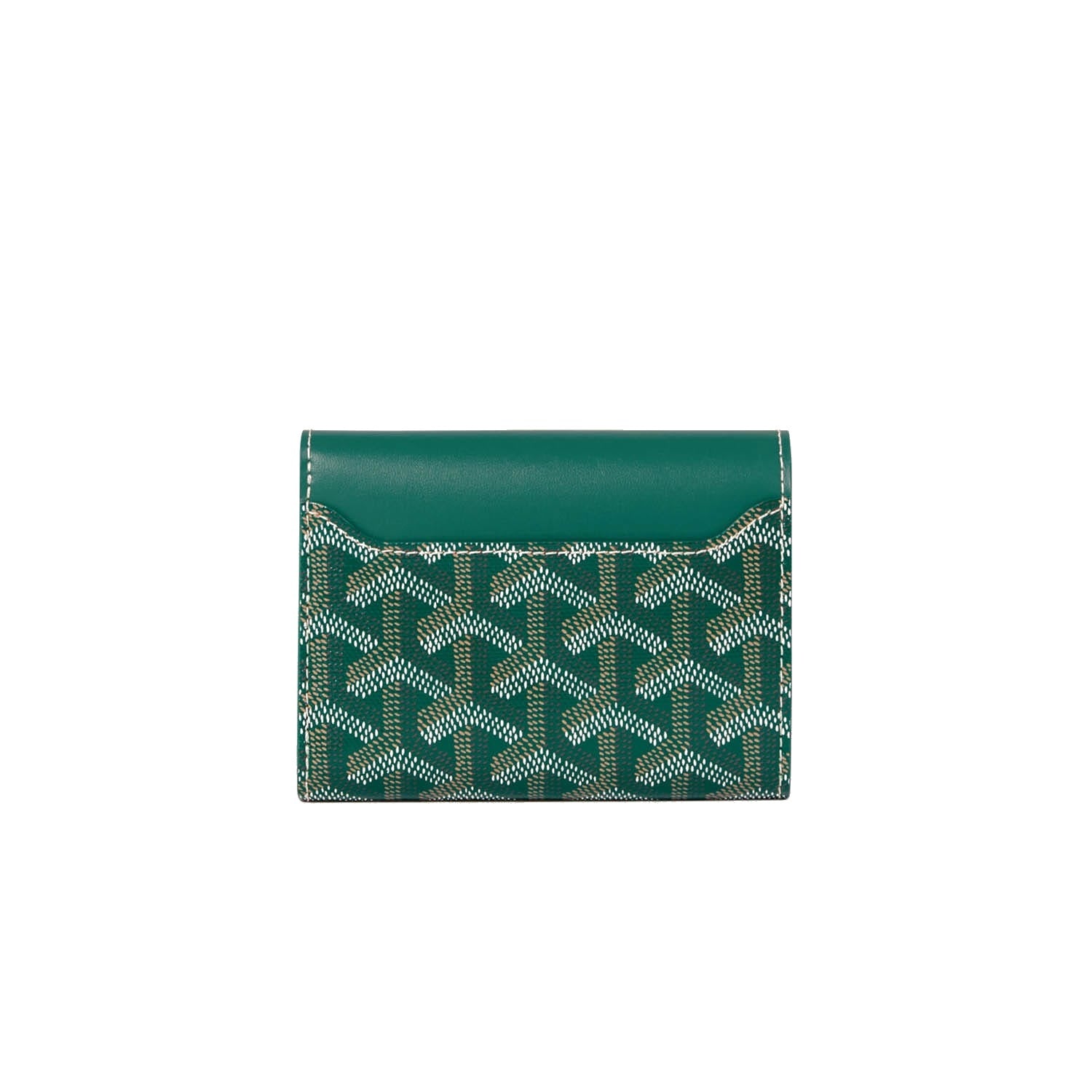 Compact Bi-Fold Wallet with Coin Pocket - Green - 22
