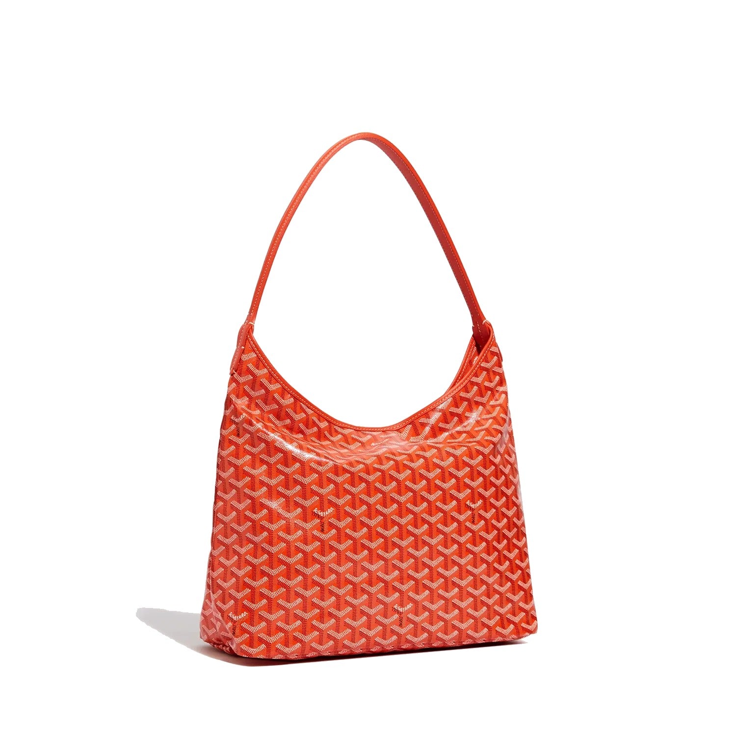 Slouchy Hobo Shoulder Bag - Orange