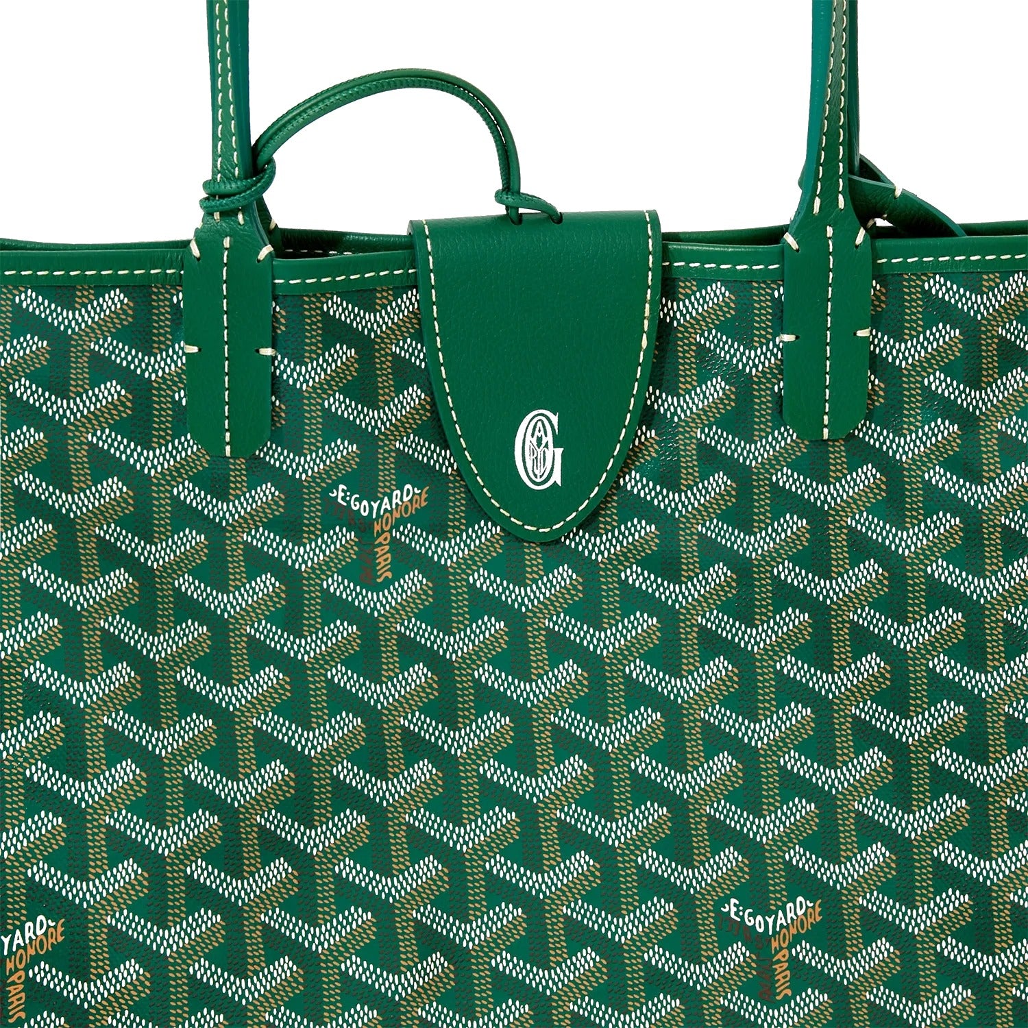 Canvas Tote with Personalized Stripes - Small - Green - 33