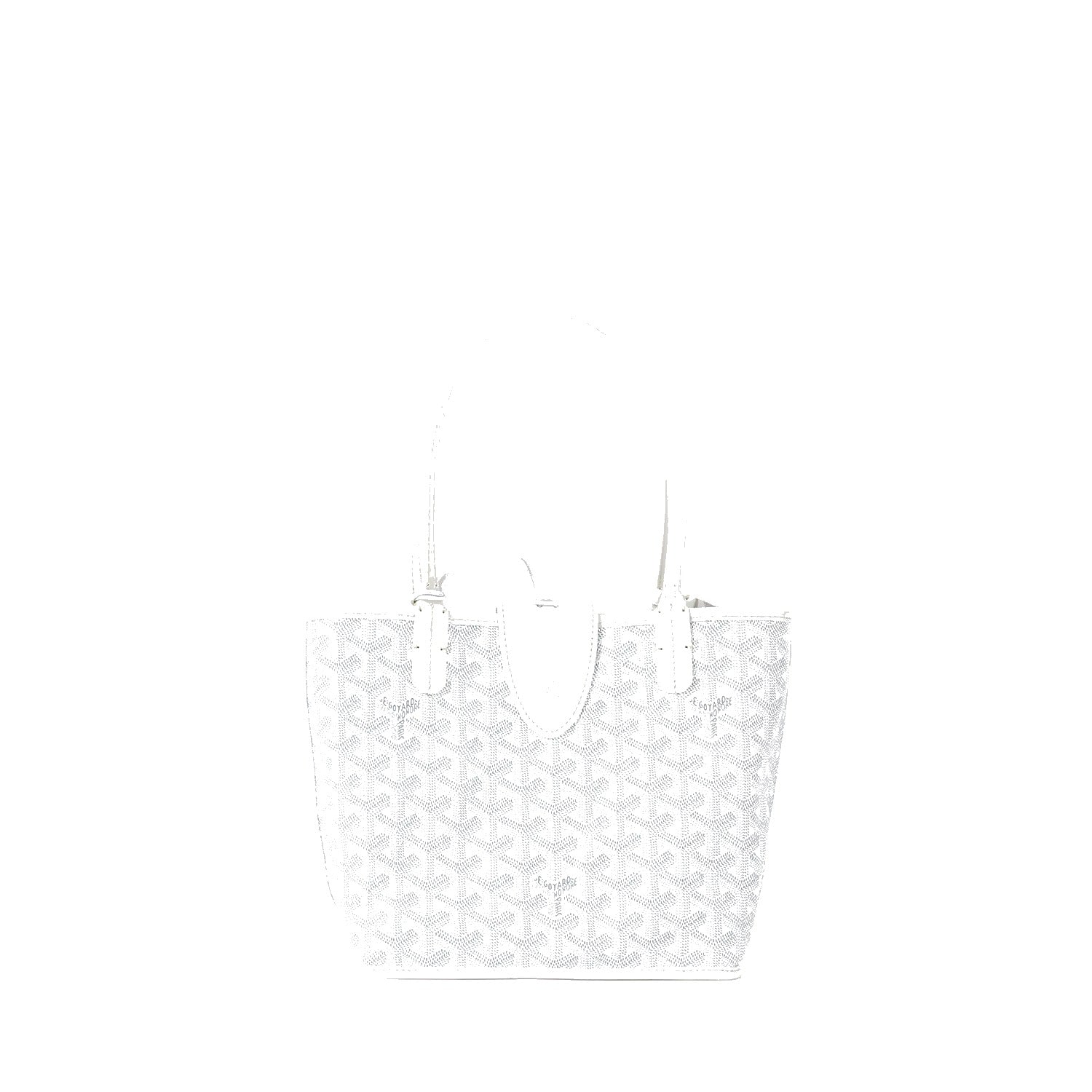 Reversible Leather Mini Tote - White - 48
