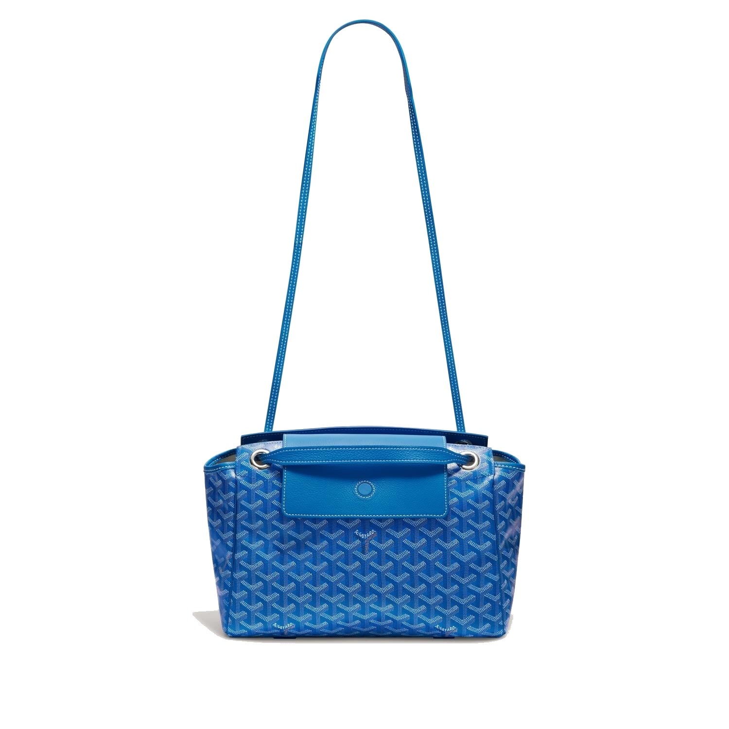 Soft Drawstring Bucket Bag - Sky Blue - 79