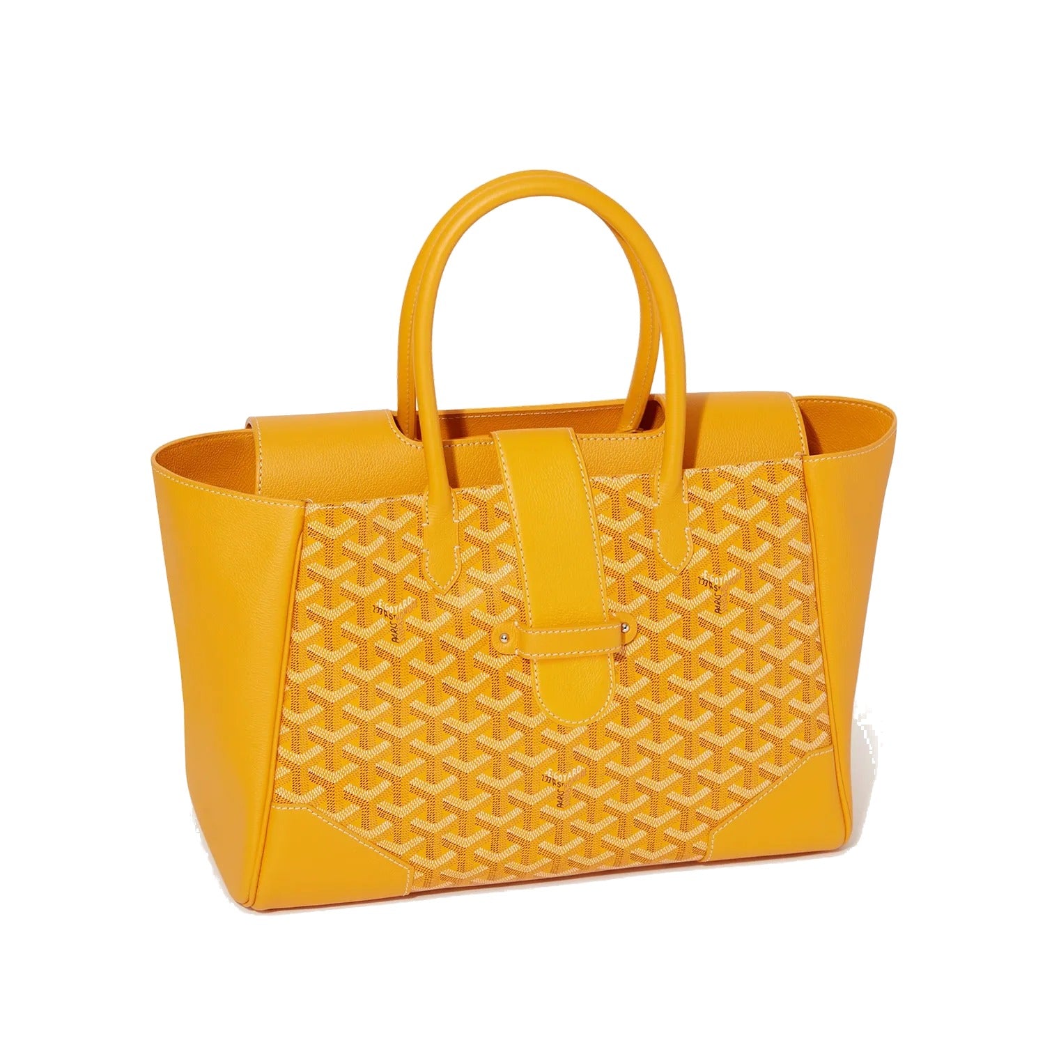 Structured Convertible Tote Bag - Yellow - 35