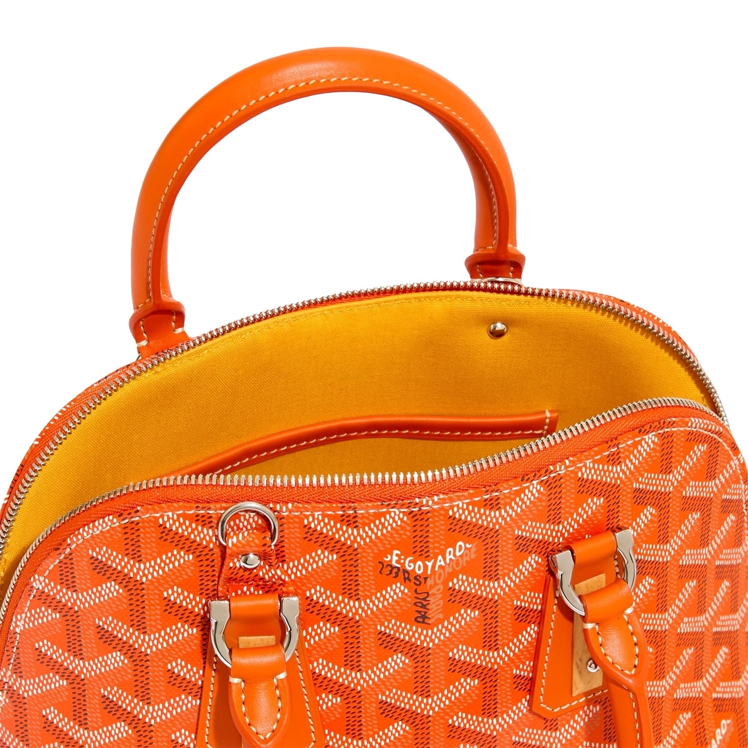 Mini Structured Top-Handle Bag - Orange - 19