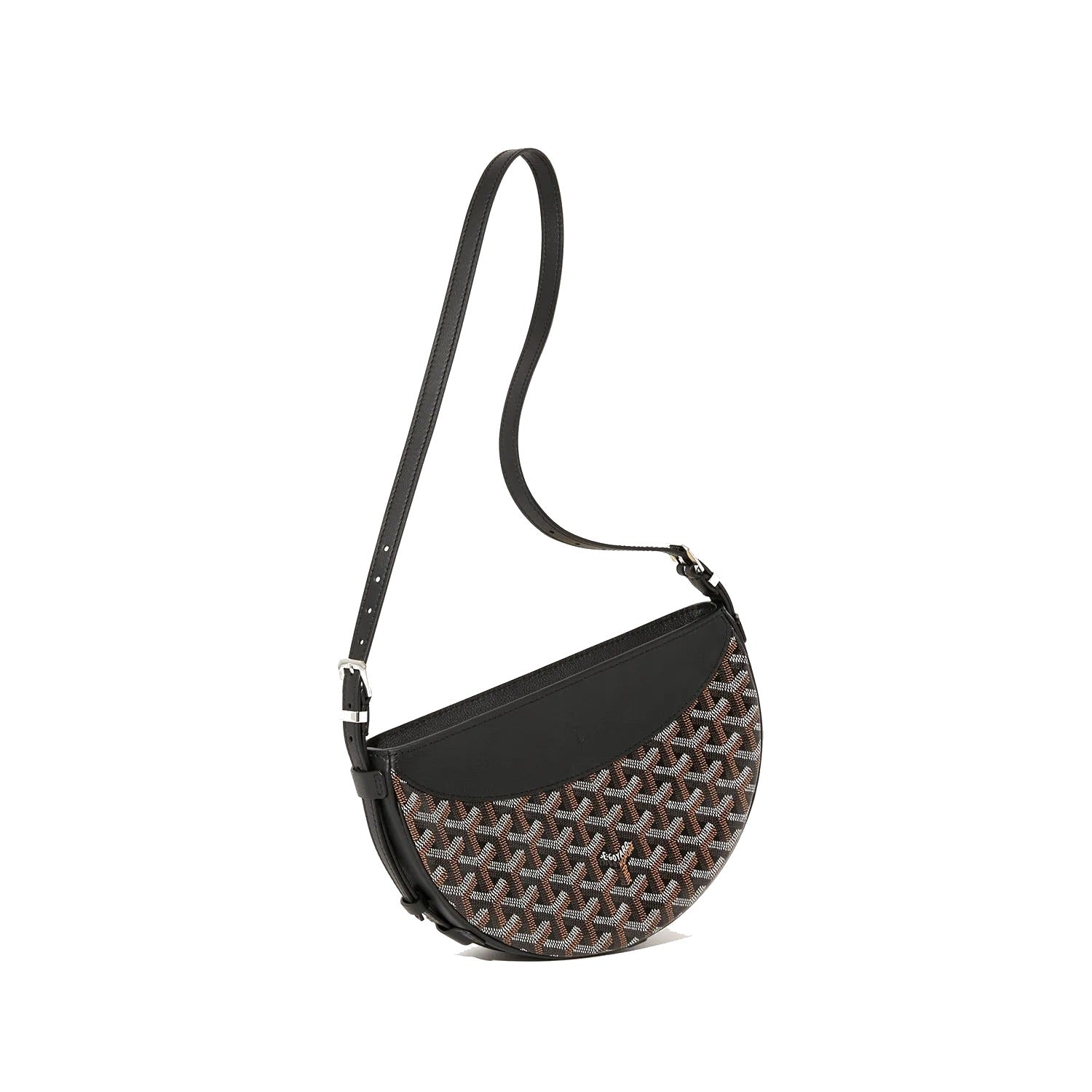Crescent Shoulder Bag - Black - 3