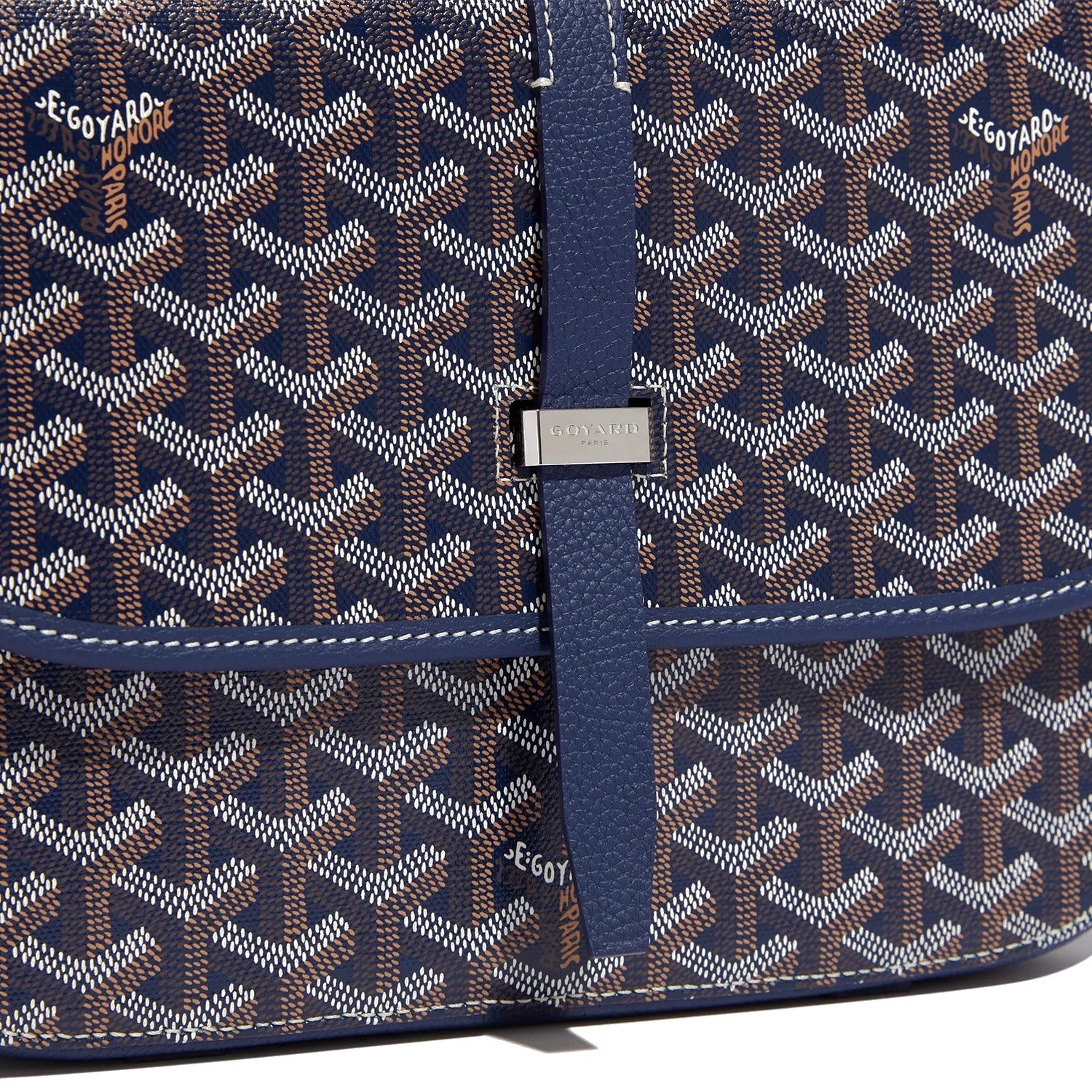 Canvas Crossbody Messenger - Medium - Navy Blue - 40