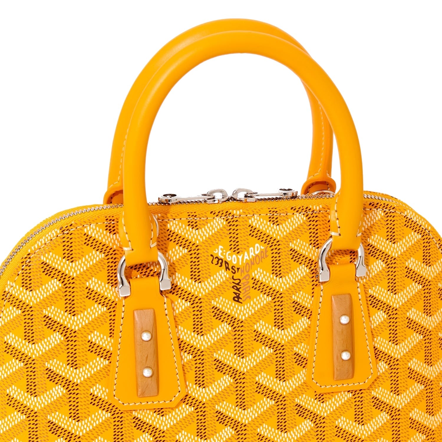 Mini Structured Top-Handle Bag - Yellow - 23