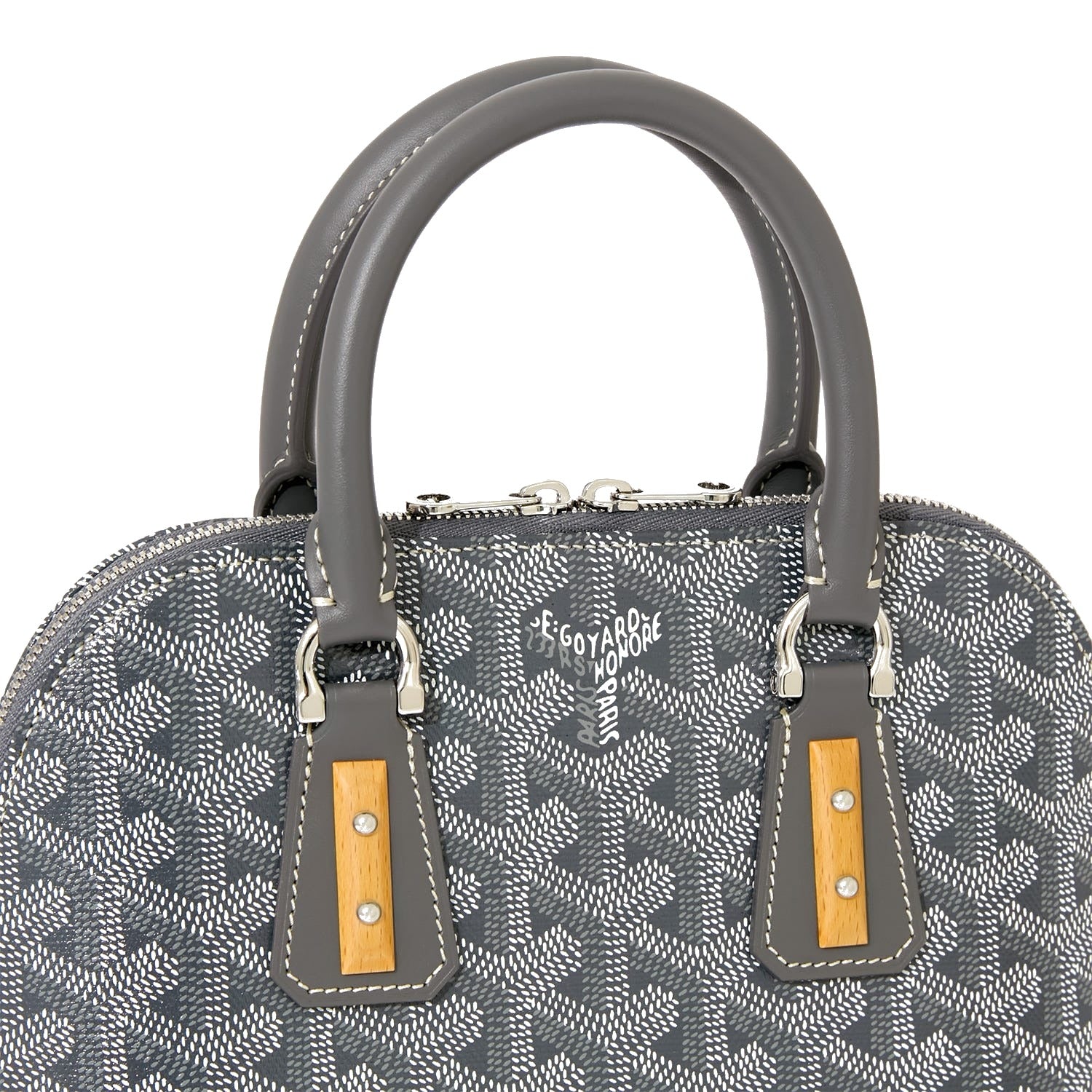 Mini Structured Top-Handle Bag - Grey - 53