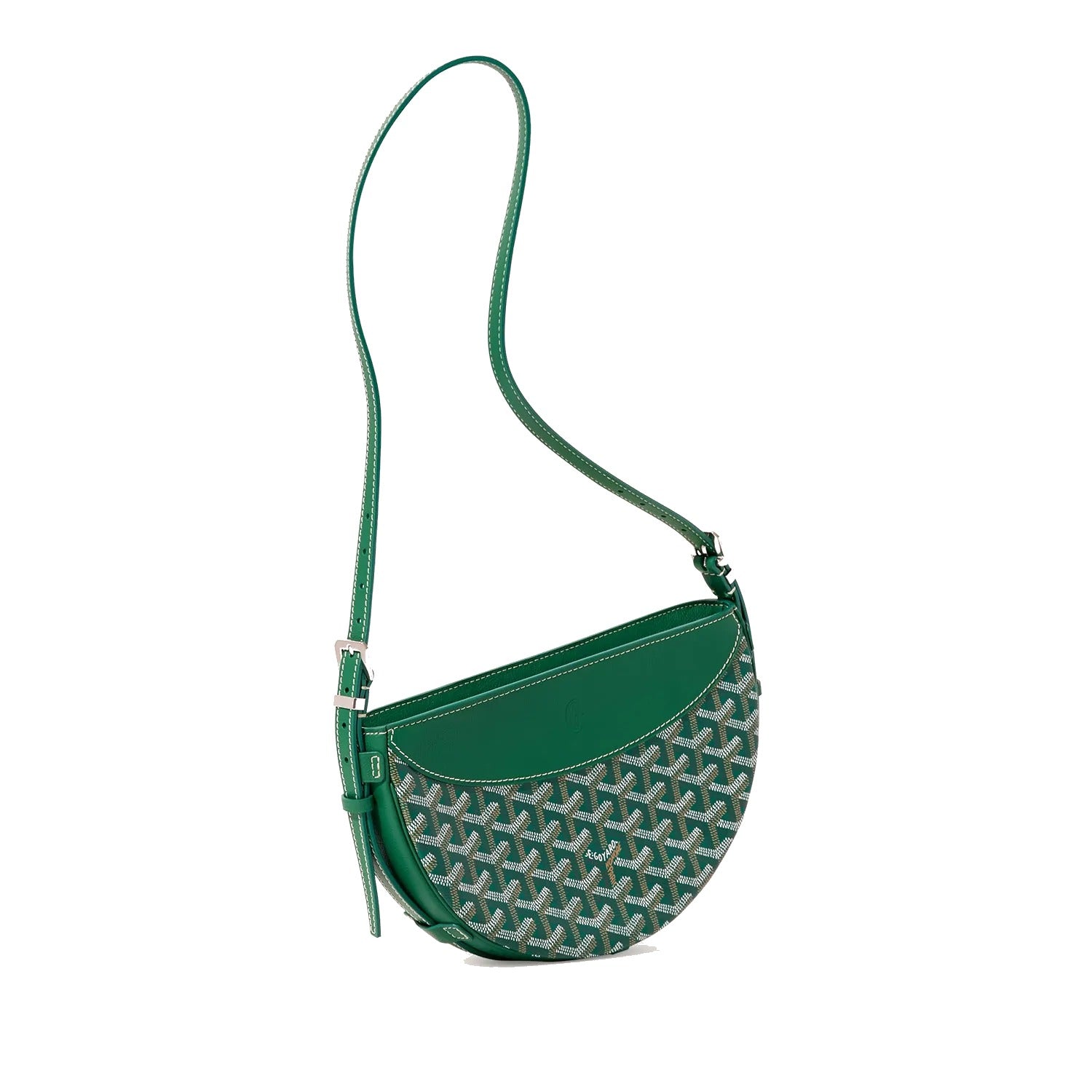 Crescent Shoulder Bag - Green - 23
