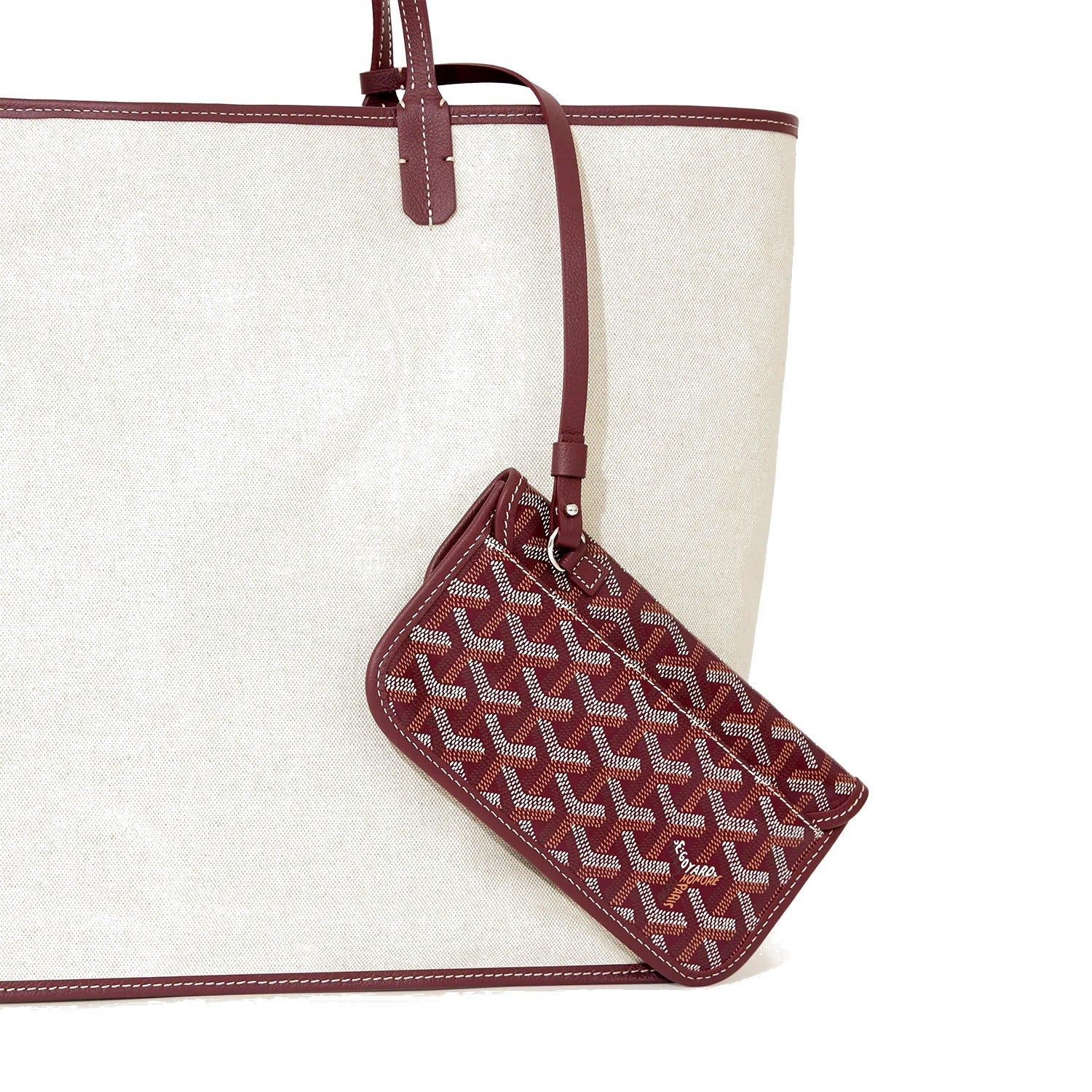 Lightweight Canvas Tote Bag - Large - Burgundy - 54