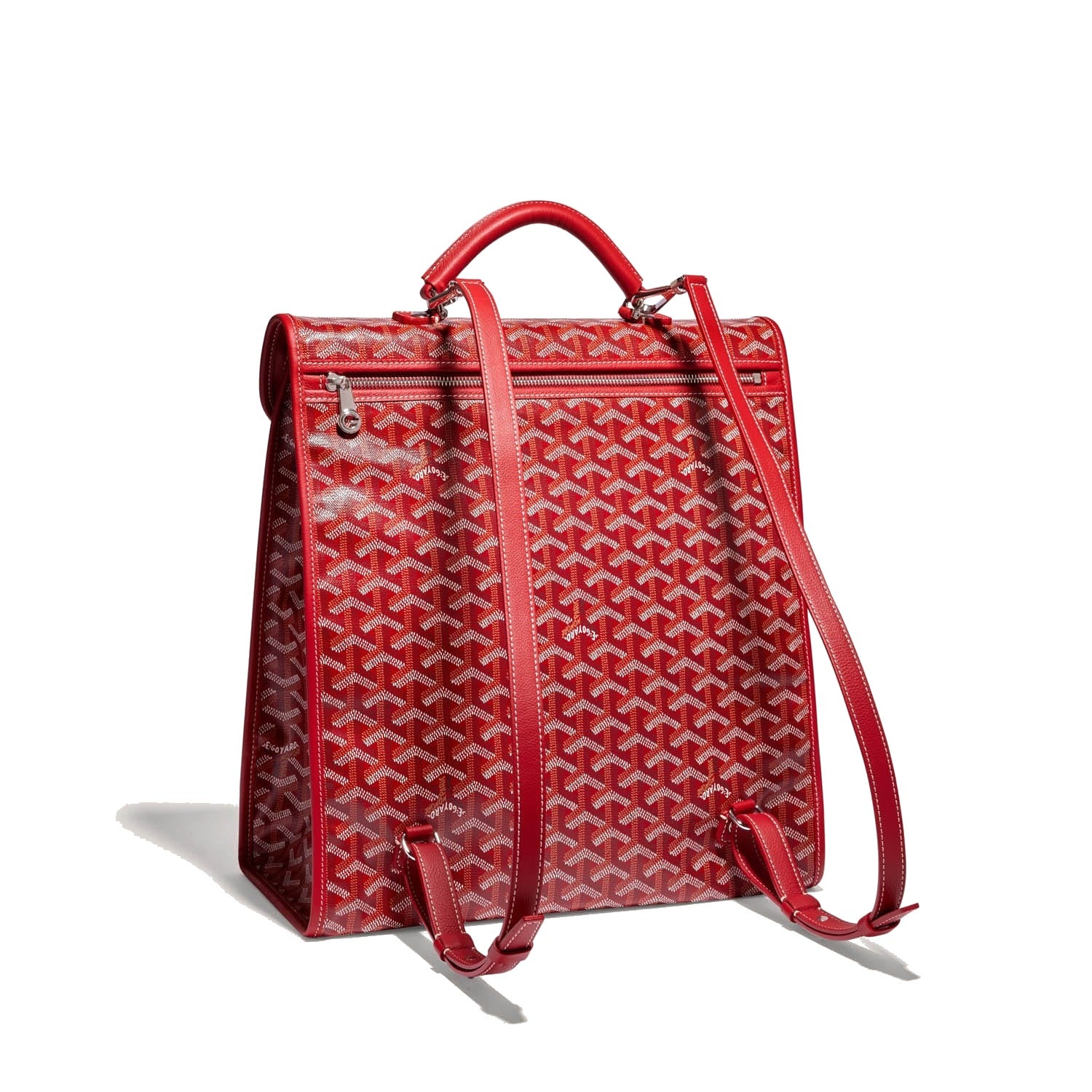 Travel Canvas Backpack - Red - 13