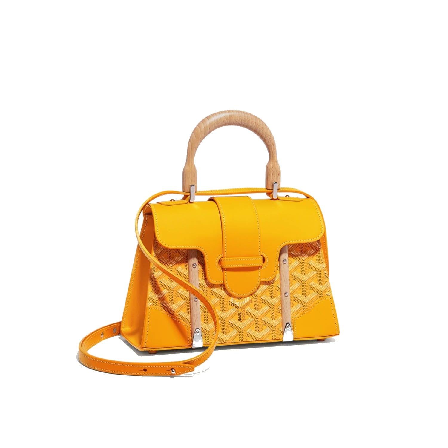 Structured Mini Top-Handle Bag - Yellow