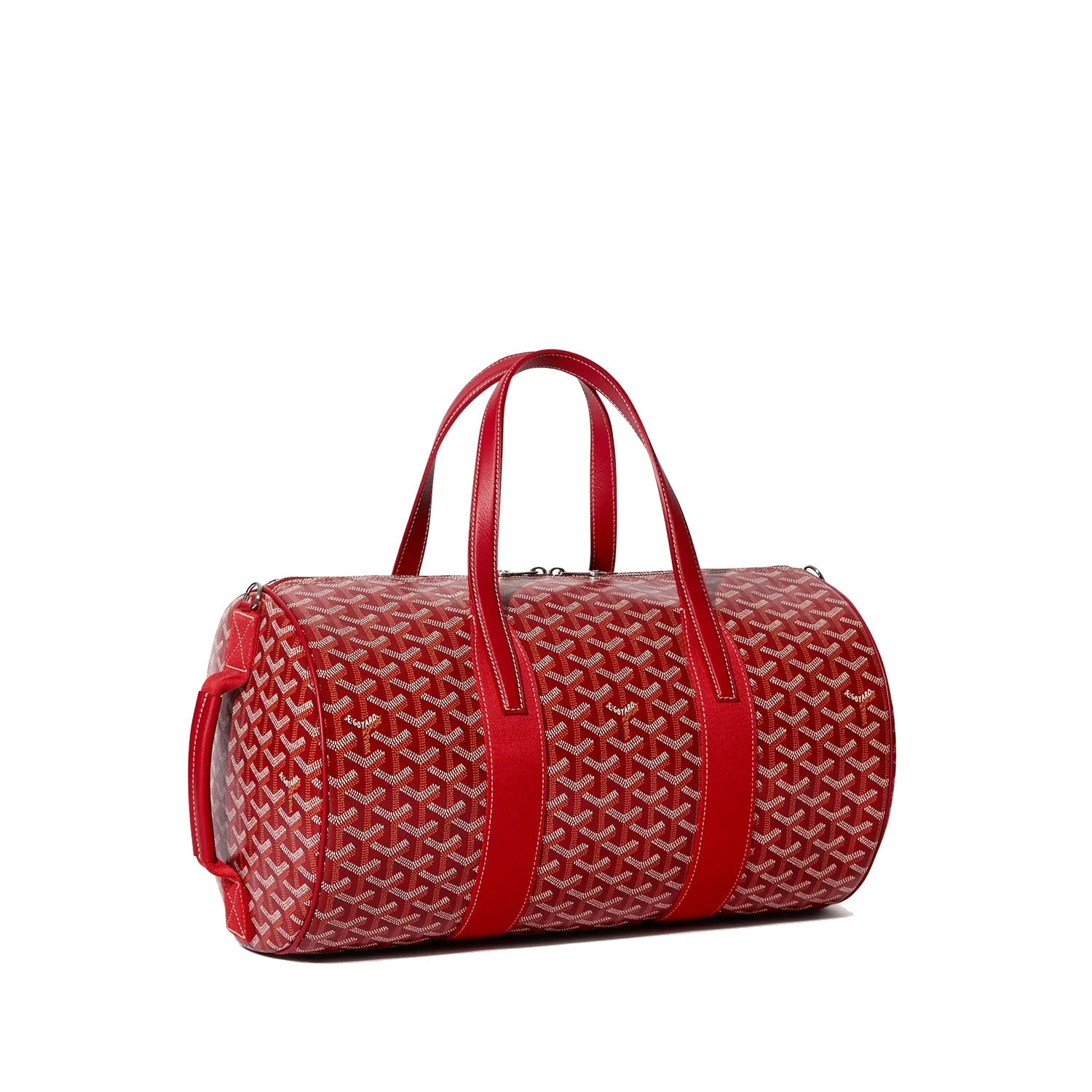 Canvas Sports Duffel Bag - Red