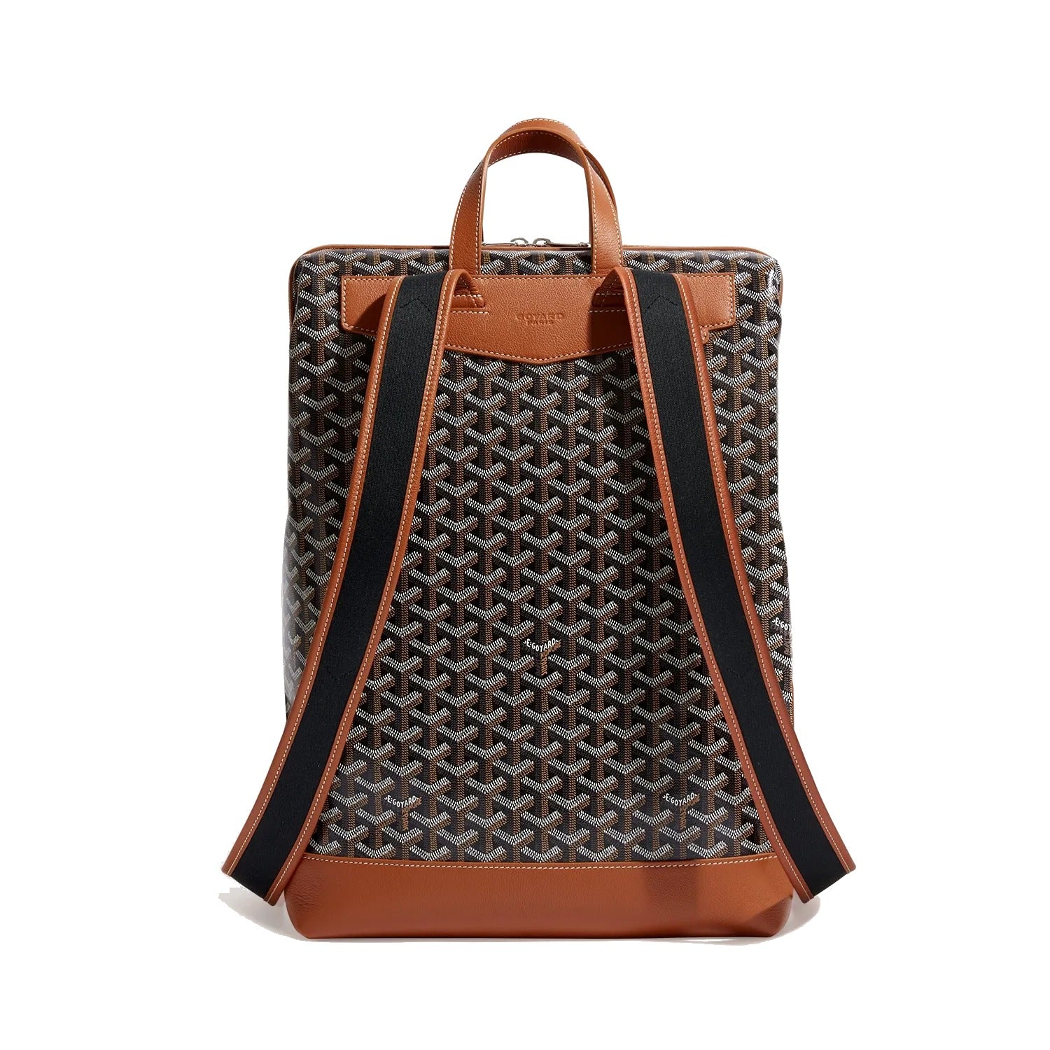 Medium Canvas Backpack - Black & Tan - 9
