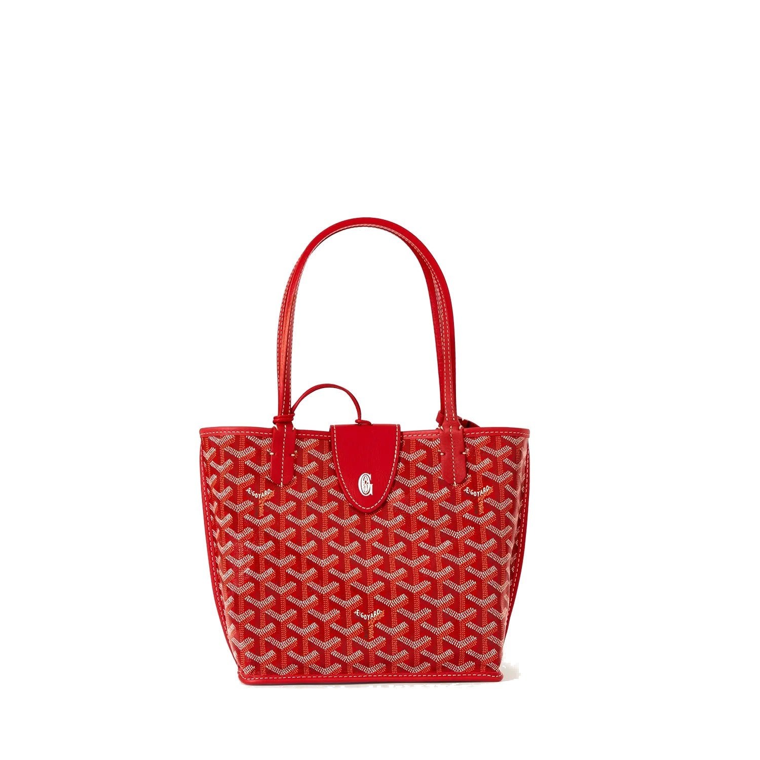 Reversible Leather Mini Tote - Red - 13