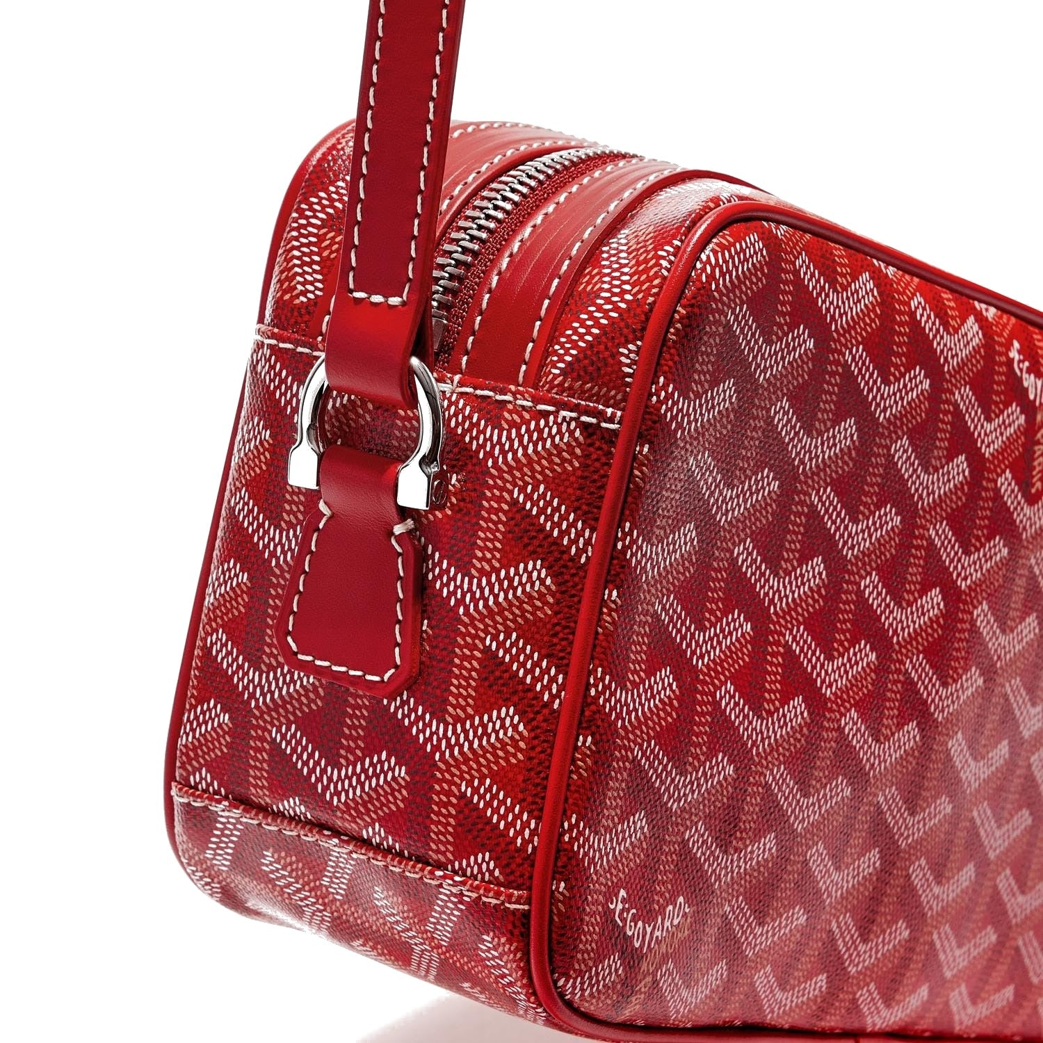 Compact Crossbody Flap Bag - Red - 12