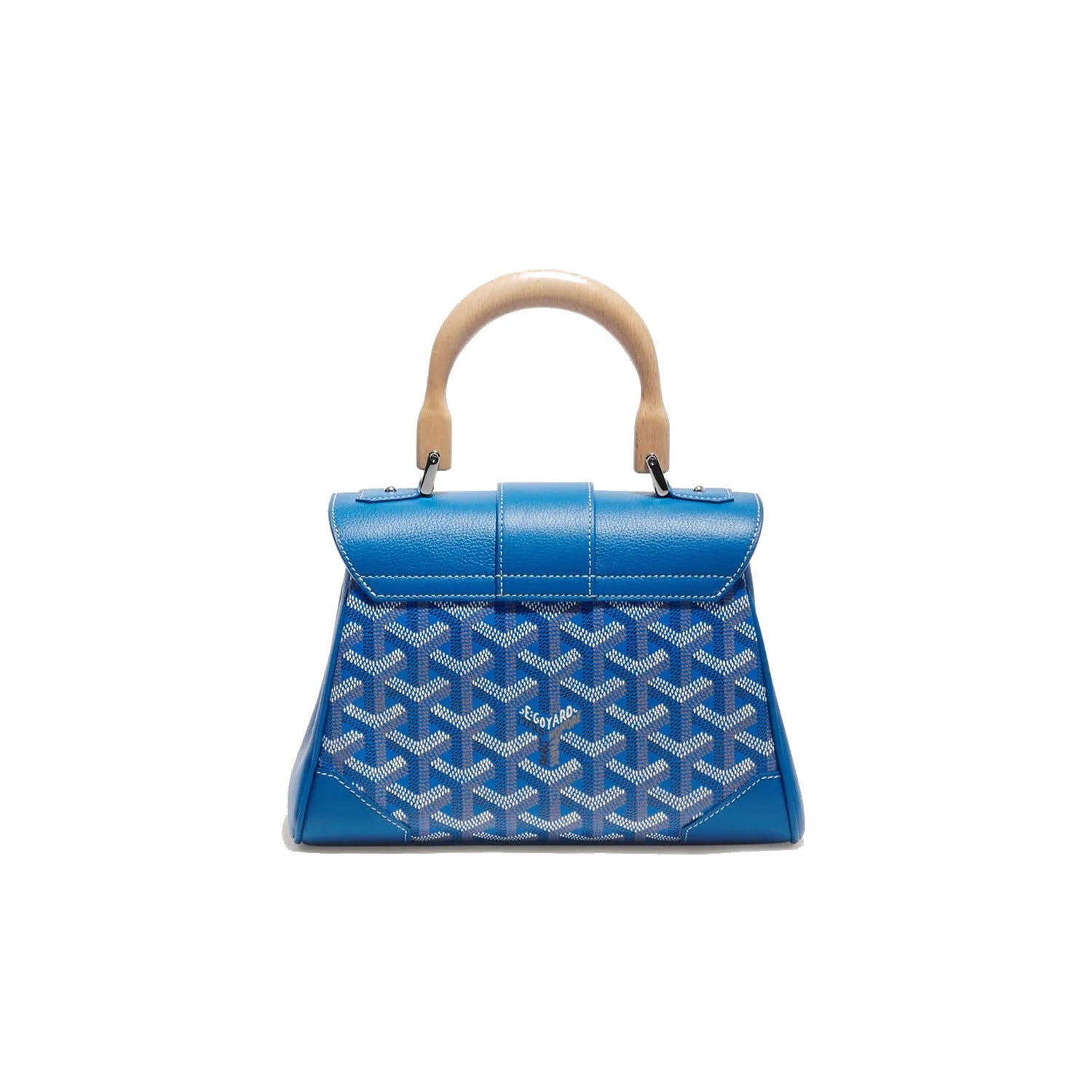 Soft Leather Mini Crossbody Bag - Sky Blue - 33