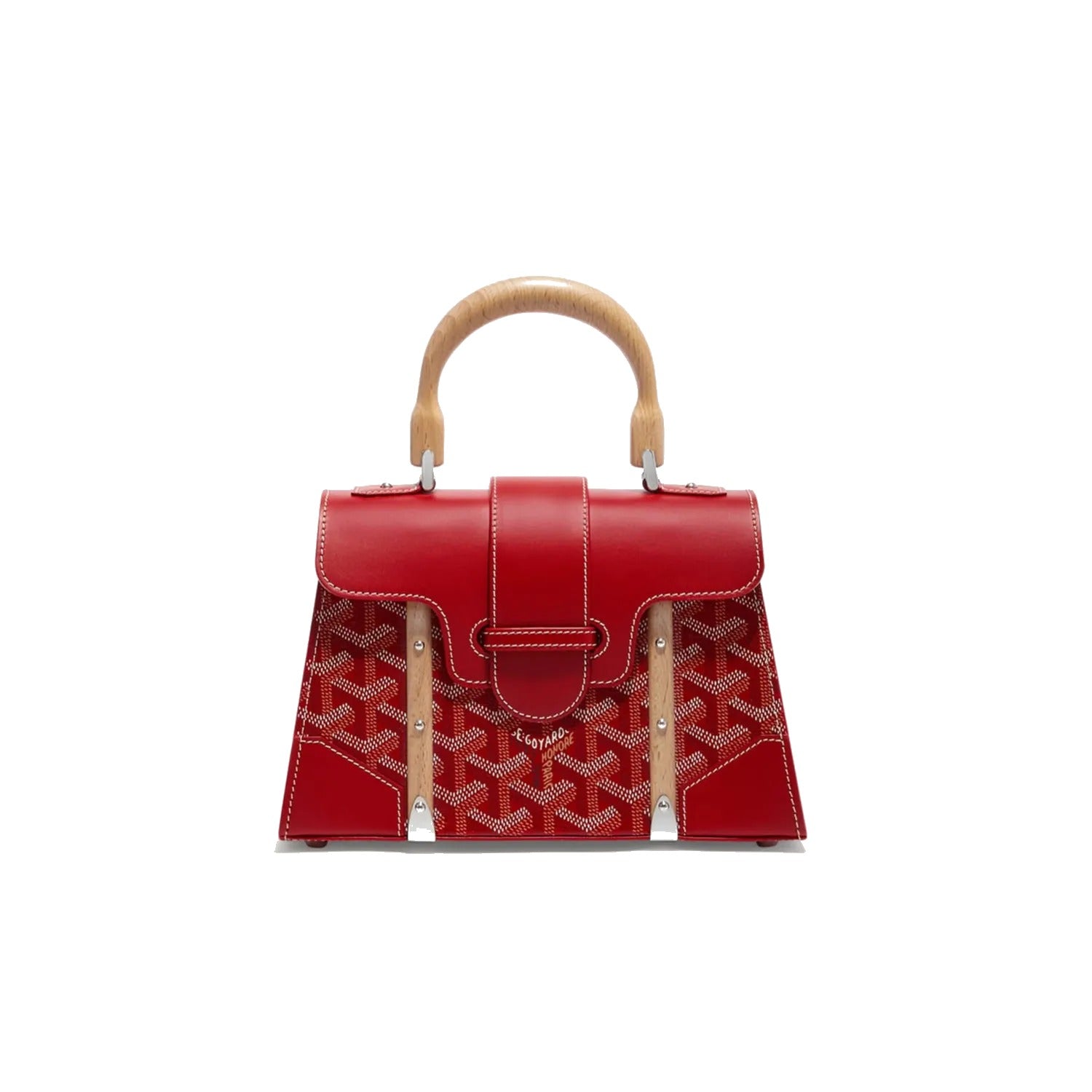 Structured Mini Top-Handle Bag - Red - 12