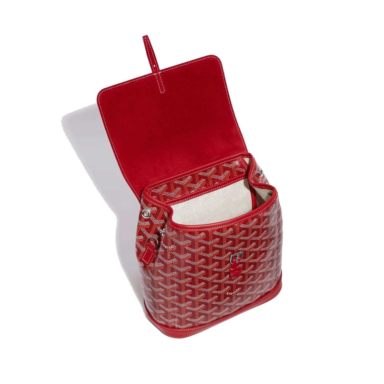 Mini Canvas Backpack - Red - 15