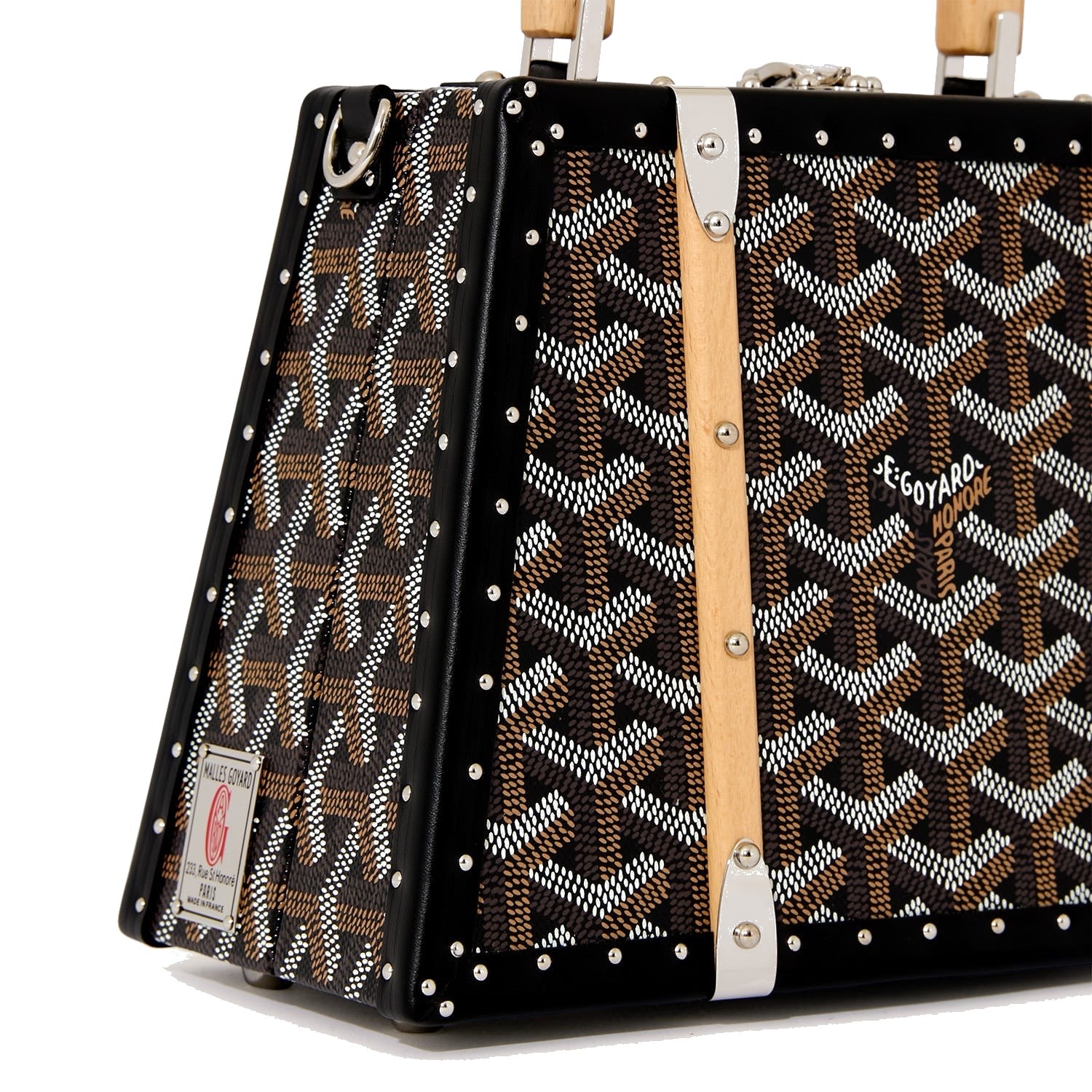 Mini Structured Trunk Crossbody - Black - 3