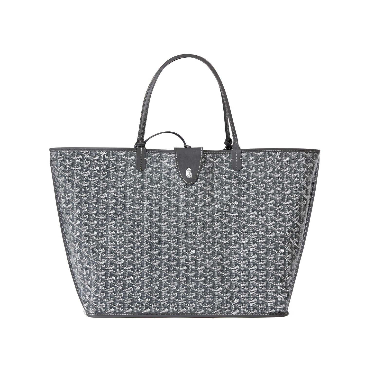 Reversible Leather Tote Bag - Large - Grey - 53