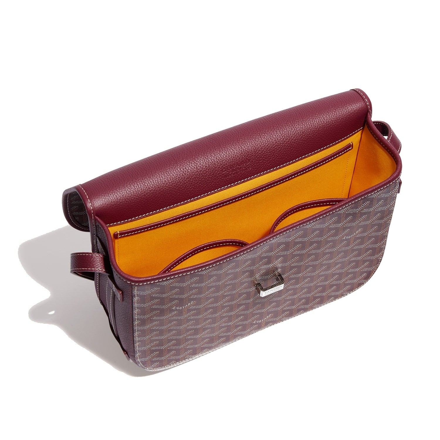 Canvas Crossbody Messenger - Medium - Burgundy - 44