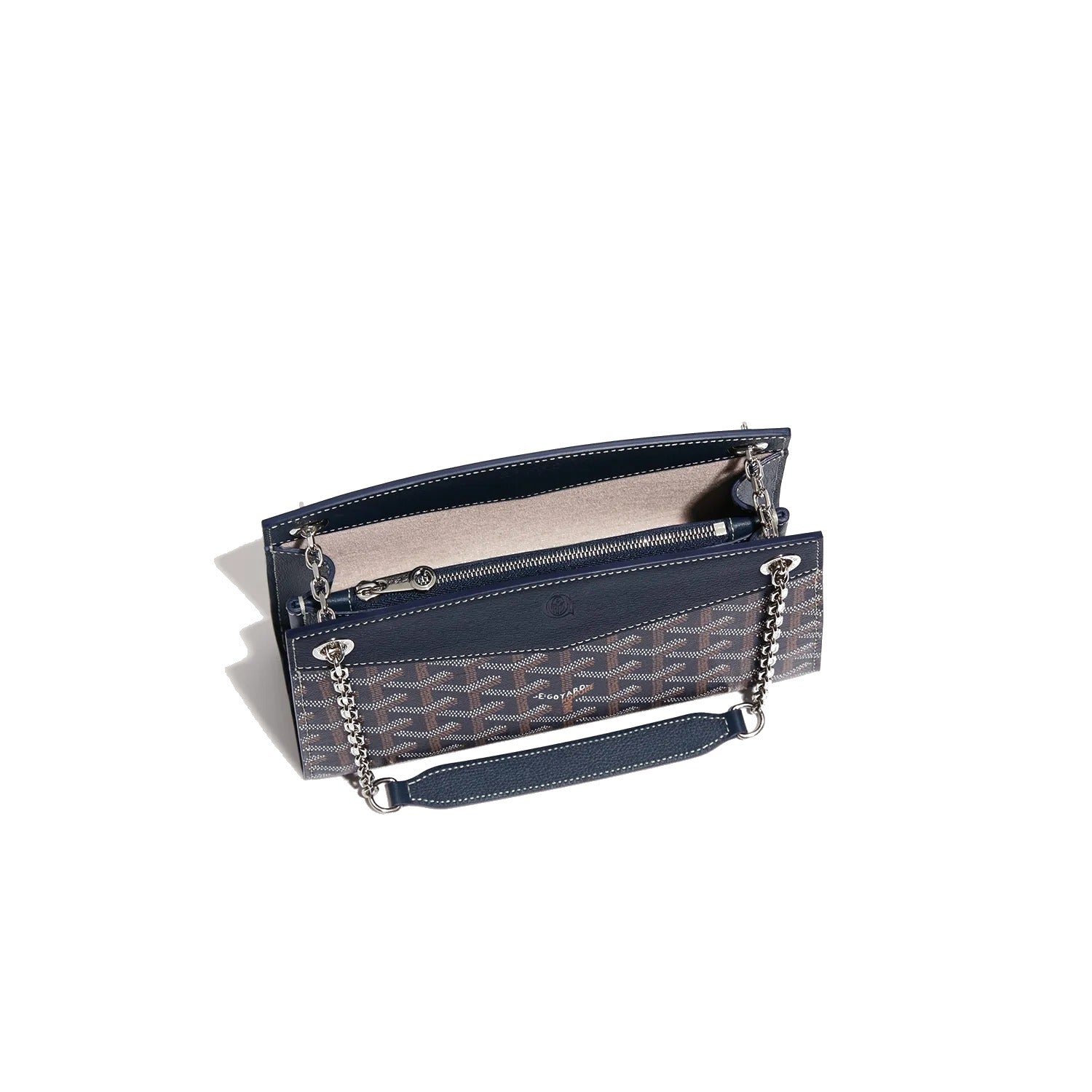 Structured Mini Bucket Bag - Navy Blue - 39